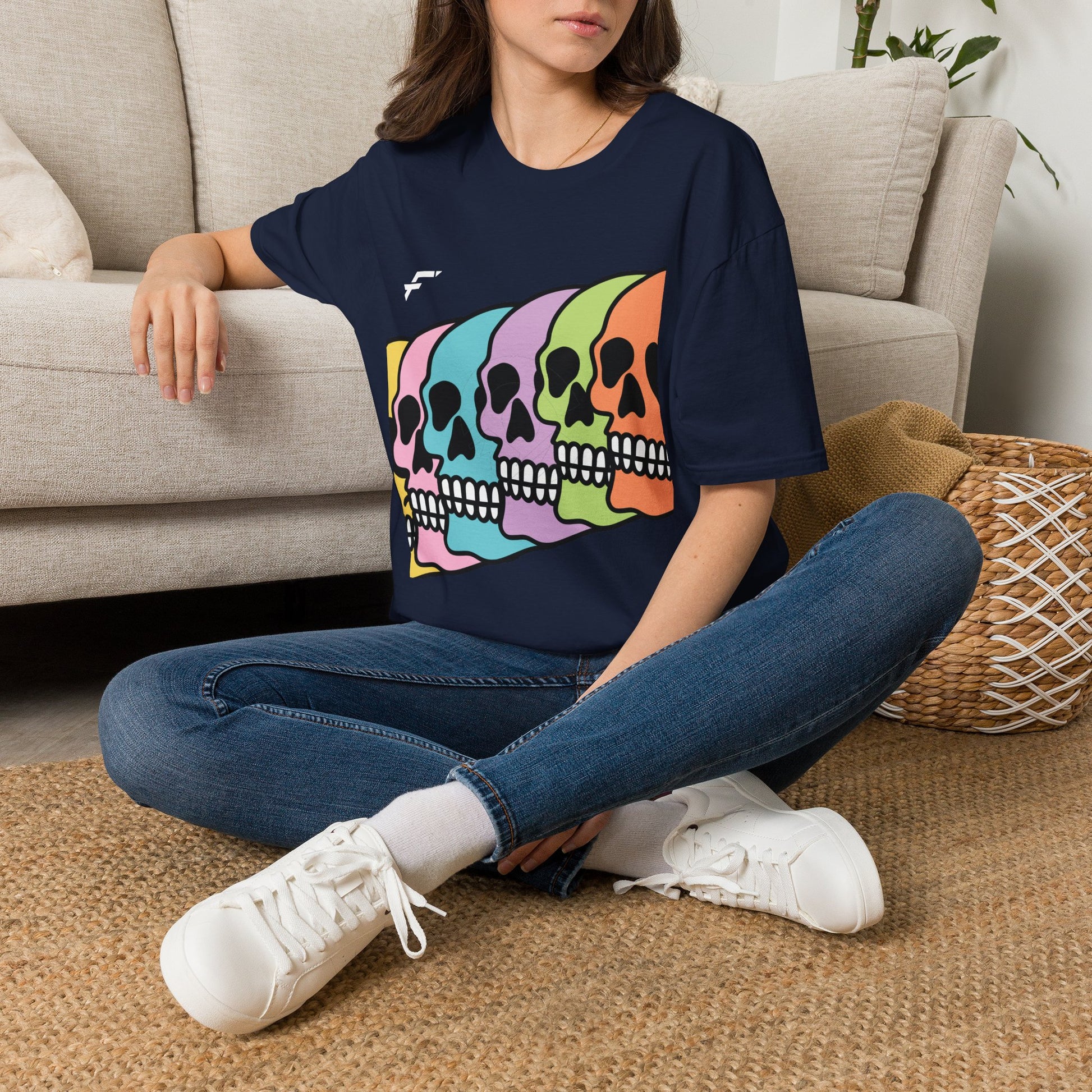 Pride Rainbow Skull T-Shirt. White Skull Tee, Black Skull Tee, and More... Ethically Sourced T-shirt