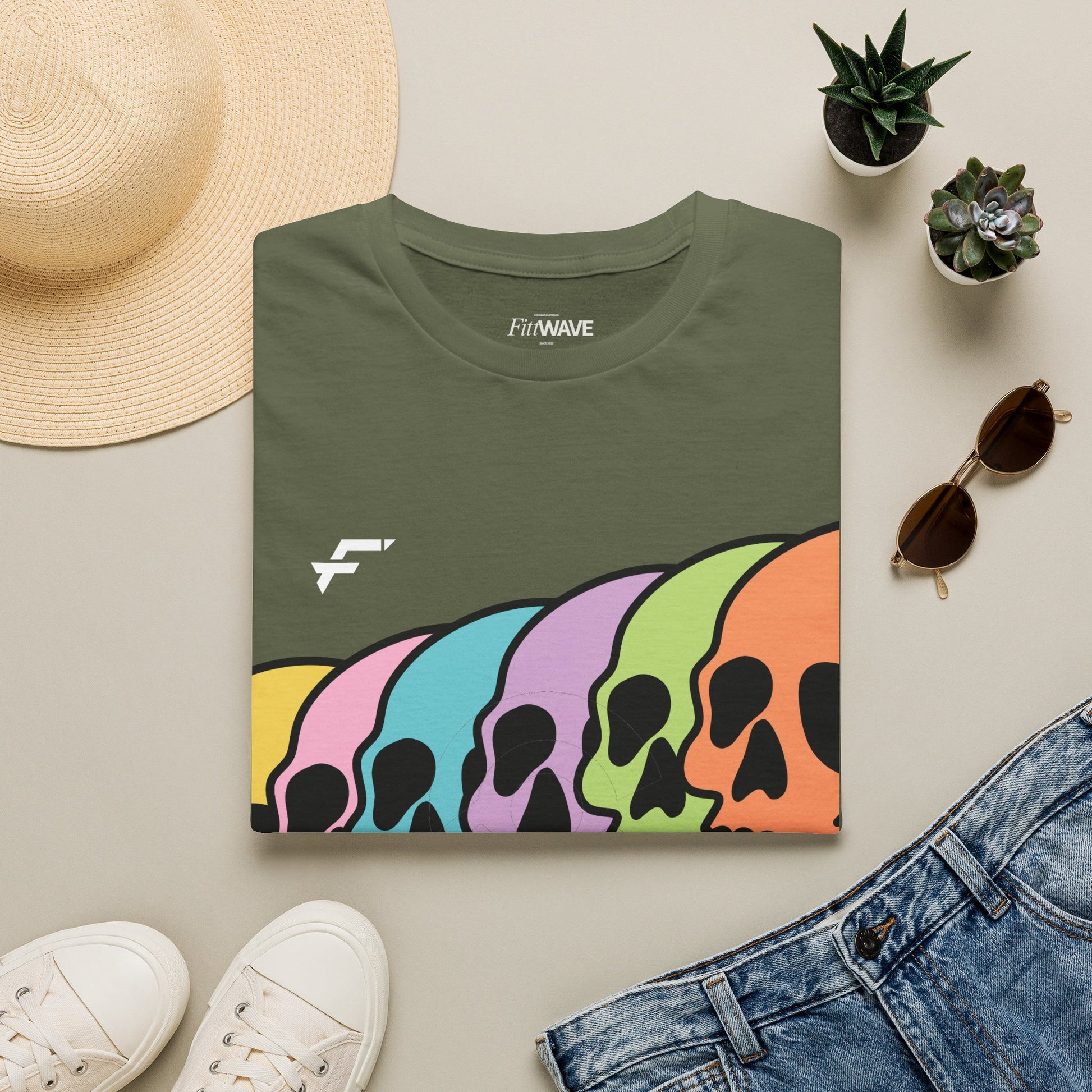 Pride Rainbow Skull T-Shirt. White Skull Tee, Black Skull Tee, and More... Ethically Sourced T-shirt
