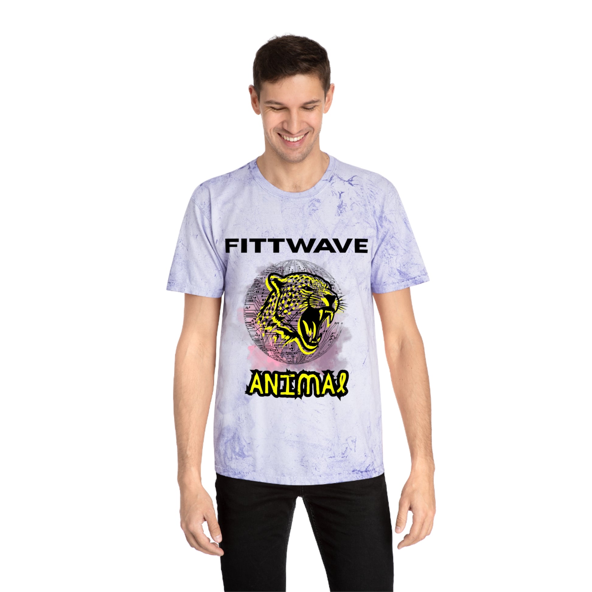 FITTWAVE RAVE ANIMAL | Unisex Color Blast T-Shirt, Casual Wear, RAVE Fashion, Graphic T-Shirt, Street Style