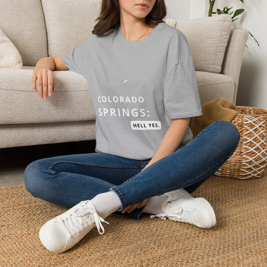 Colorado Springs -Hell Yes T‑Shirt  by Fittwave of Colorado Springs— State and City Pride Tee