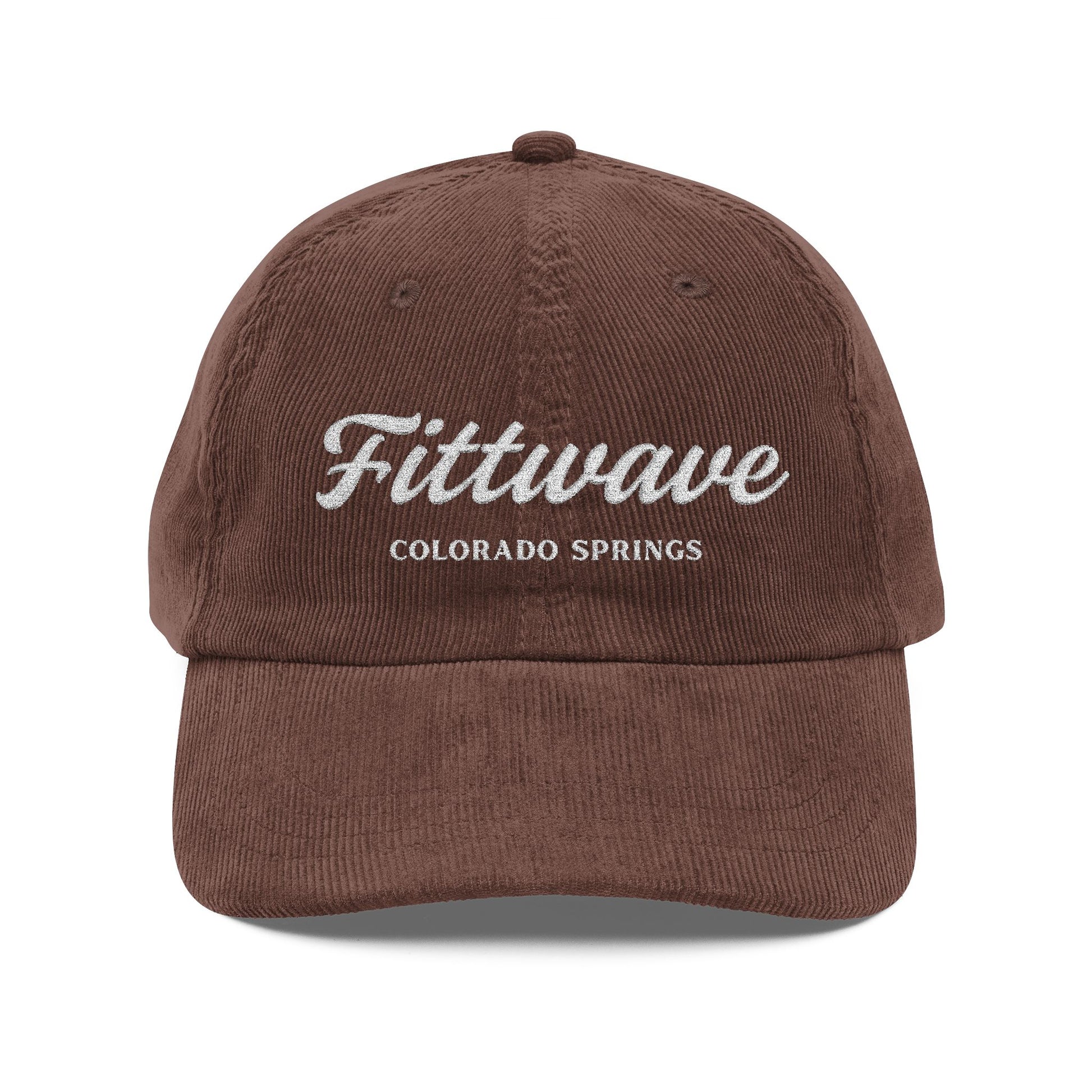 Fittwave Official - Vintage Corduroy Embroidered Cap – 'Fittwave Colorado Springs' Hat