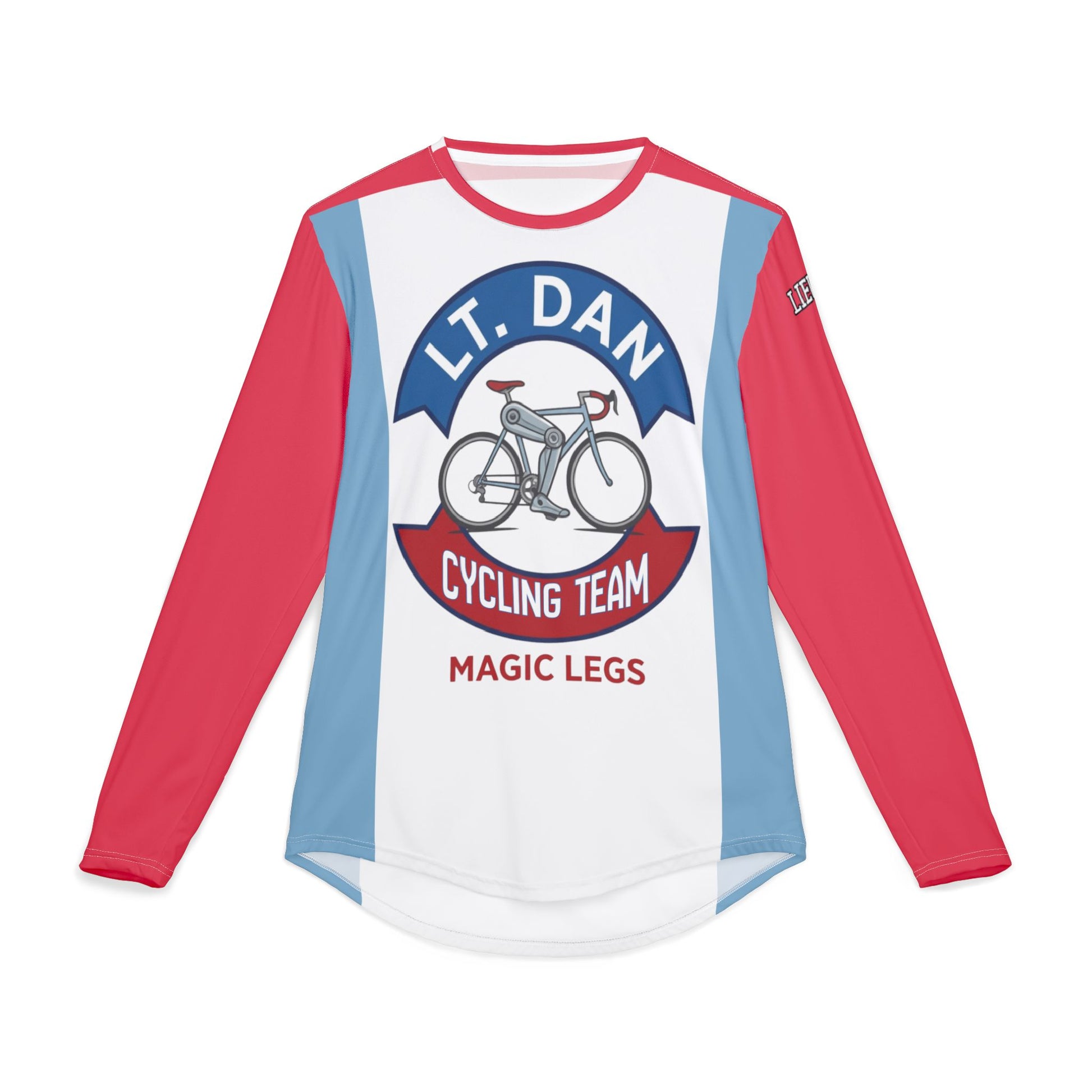 RAGBRAI LIII- Team Lt. DAN- Long Sleeve Lightweight Cycling Jersey Long Sleeve  — "Lt. Dan Cycling Co. Magic Legs" Long Sleeve UV Protection Shirt