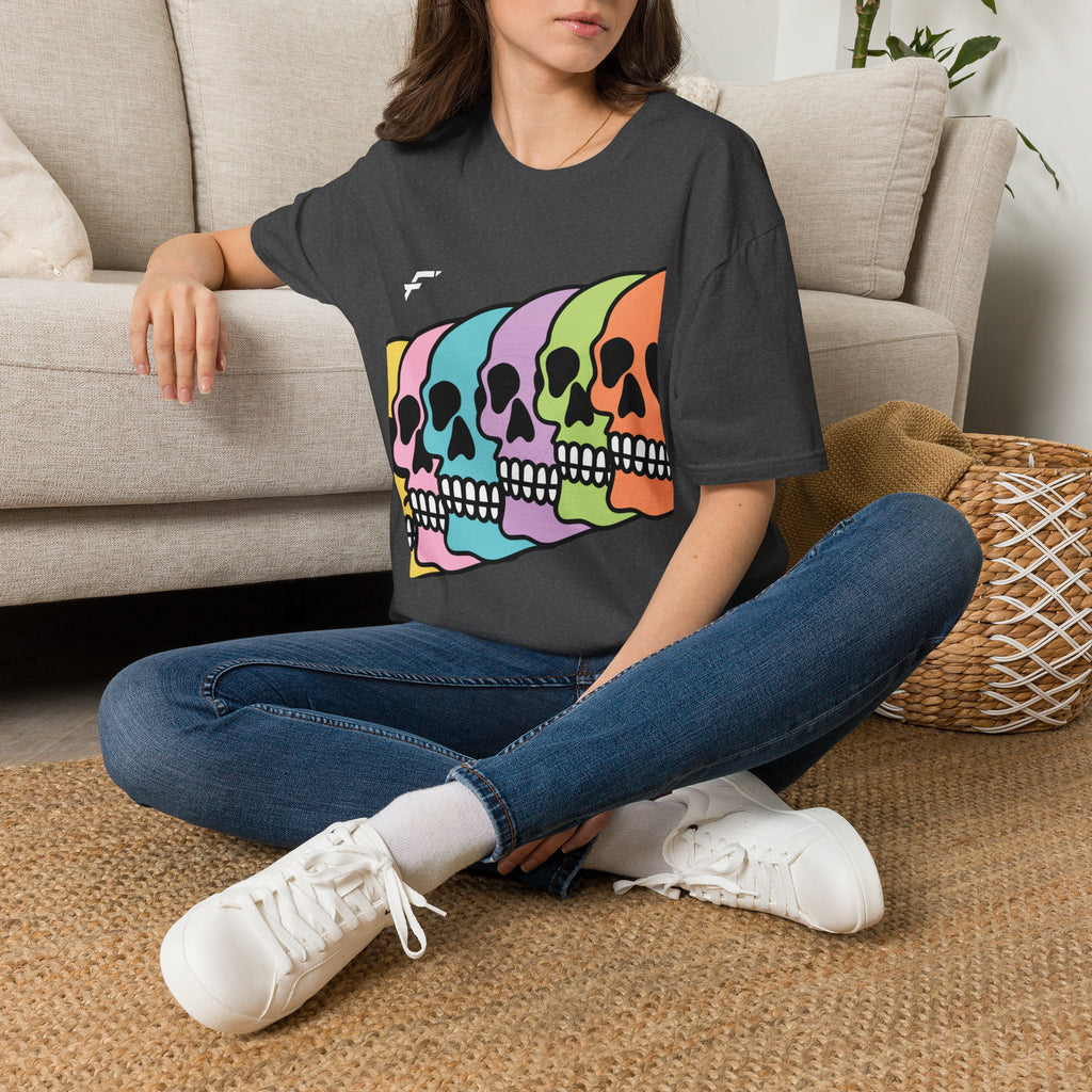 Pride Rainbow Skull T-Shirt. White Skull Tee, Black Skull Tee, and More... Ethically Sourced T-shirt