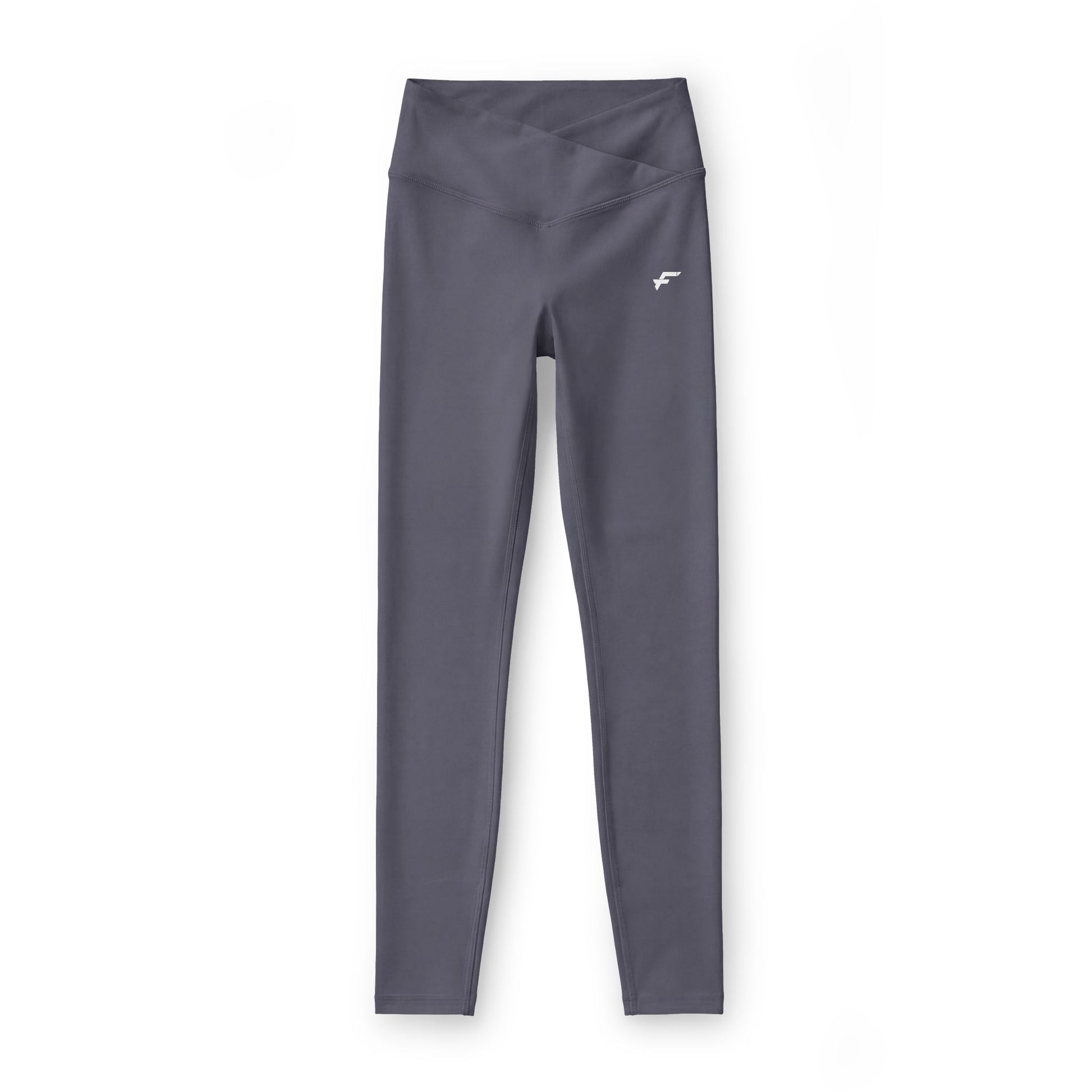 Black V-Waist Luxe Leggings — High-Rise Activewear for Women by FITTWAVE