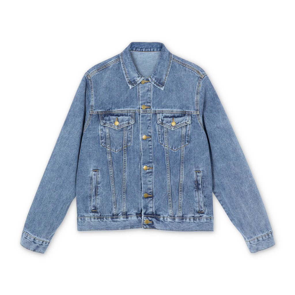 Colorado Springs Graphic Denim Jacket — Unisex Retro State Patch Colorado Denim Jacket
