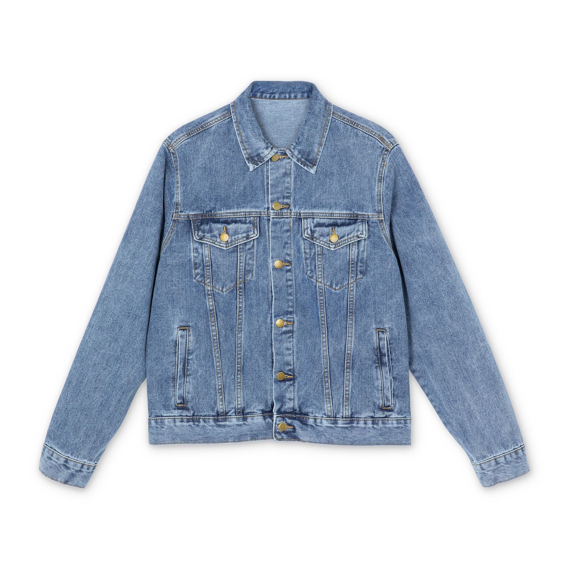 Colorado Springs Graphic Denim Jacket — Unisex Retro State Patch Colorado Denim Jacket