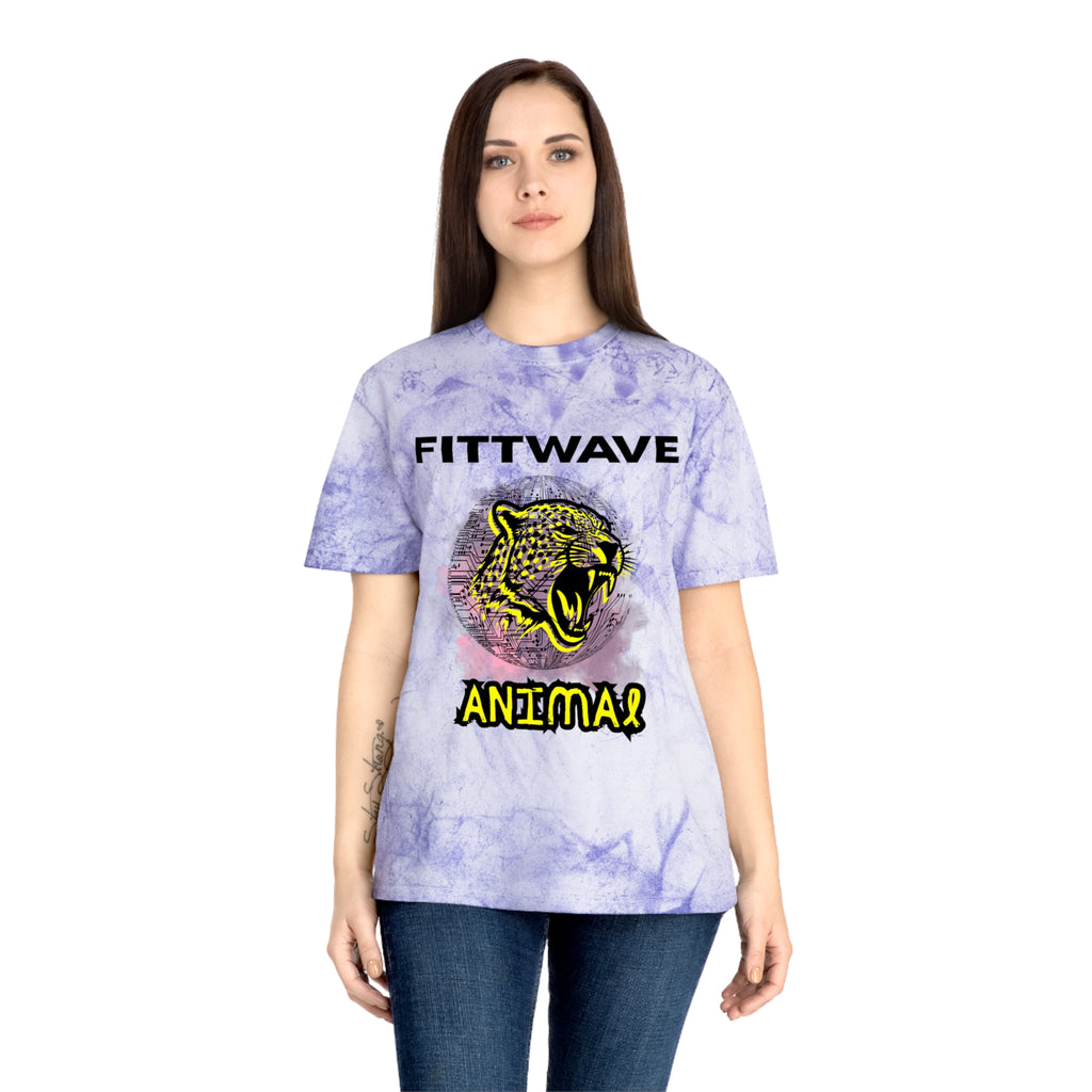 FITTWAVE RAVE ANIMAL | Unisex Color Blast T-Shirt, Casual Wear, RAVE Fashion, Graphic T-Shirt, Street Style