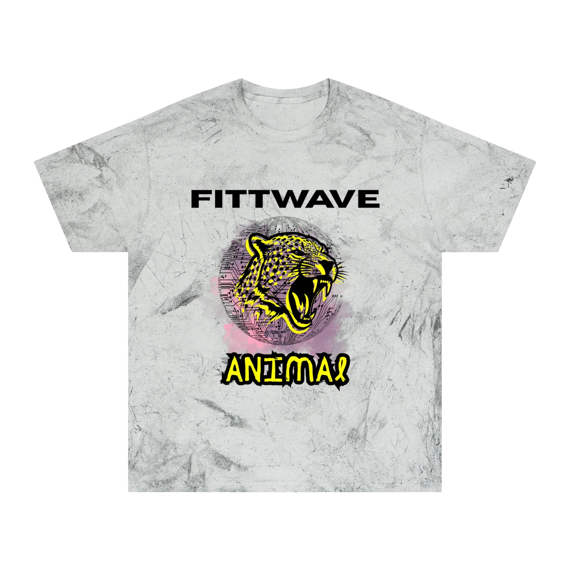 FITTWAVE RAVE ANIMAL | Unisex Color Blast T-Shirt, Casual Wear, RAVE Fashion, Graphic T-Shirt, Street Style