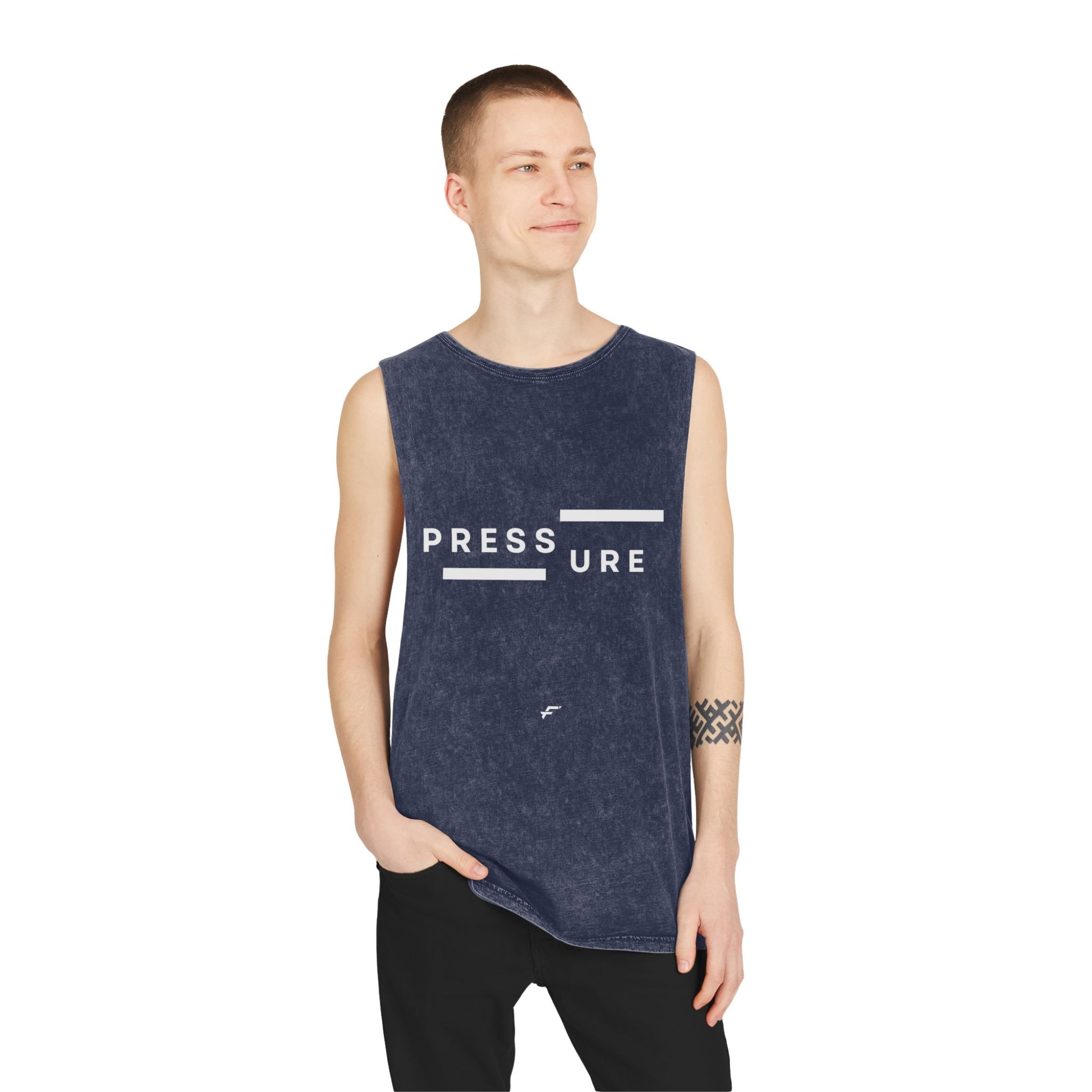 Unisex Fittwave Stonewash Tank Top - Cool Casual Wear, Gift for Fitness Enthusiasts, Stylish Summer Top, Perfect for Relaxing & Travel