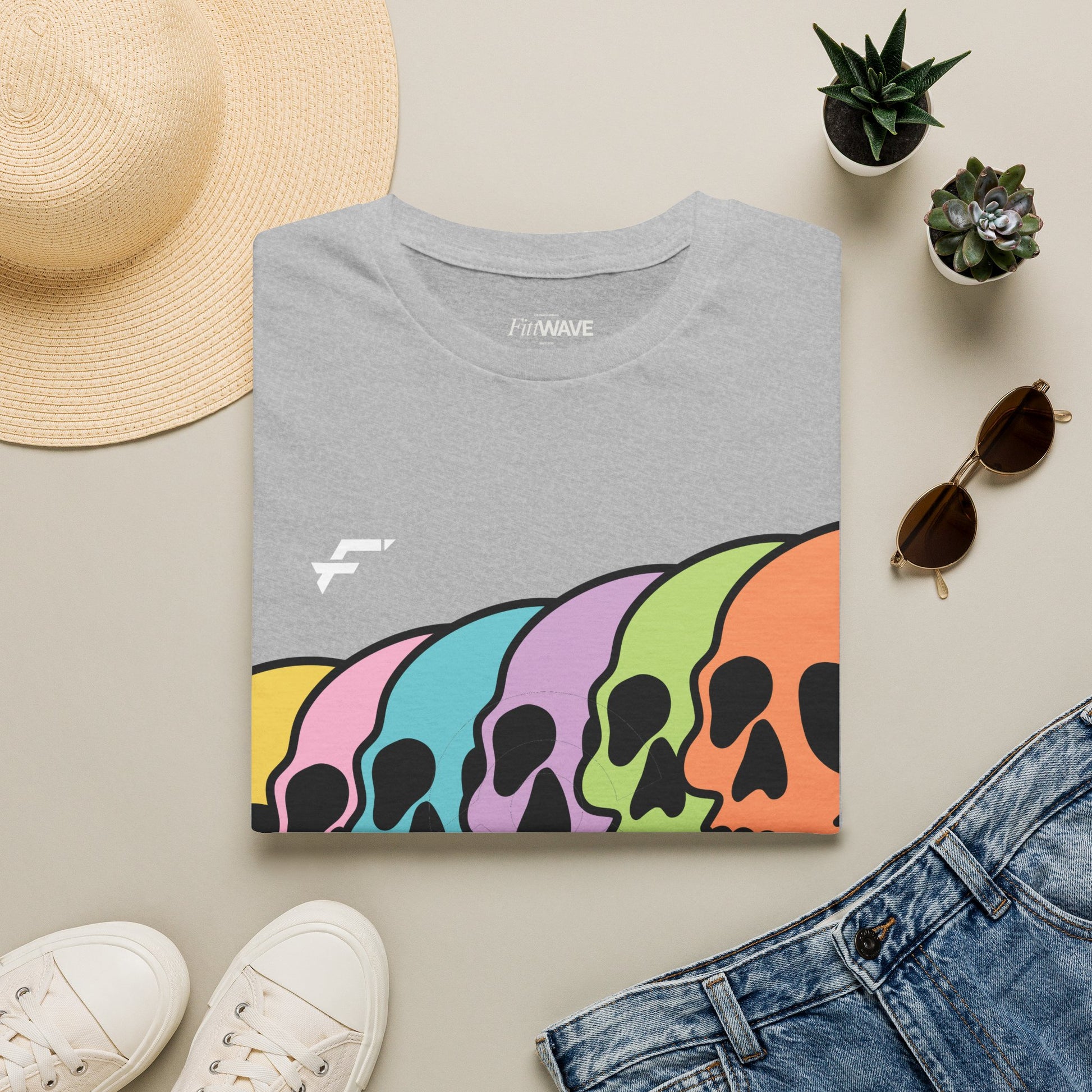 Pride Rainbow Skull T-Shirt. White Skull Tee, Black Skull Tee, and More... Ethically Sourced T-shirt