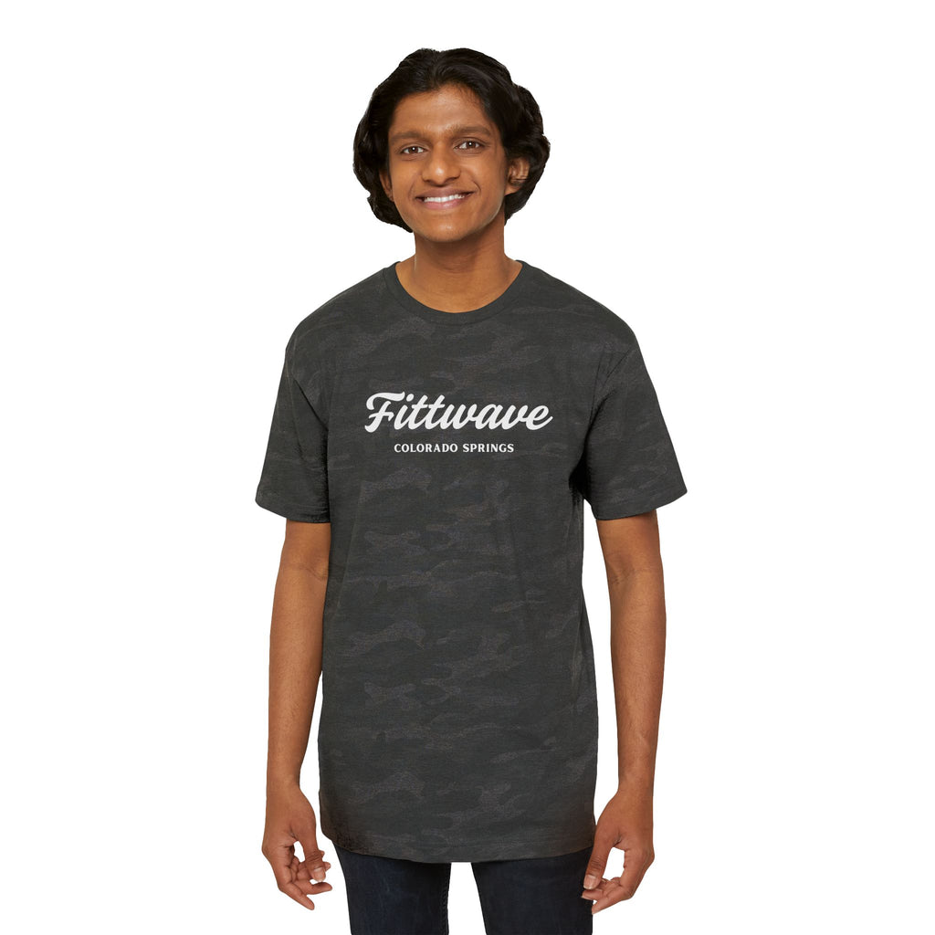 Fittwave Colorado Springs Workout and Fitness Tee — Uni-sex Casual Camo Graphic T-Shirt