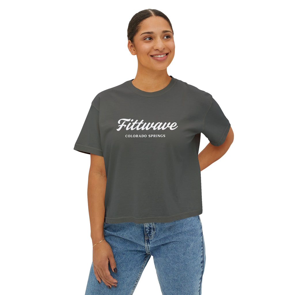 Colorado Springs Fittwave Women's Boxy Tee — Women's Cropped T-Shirt