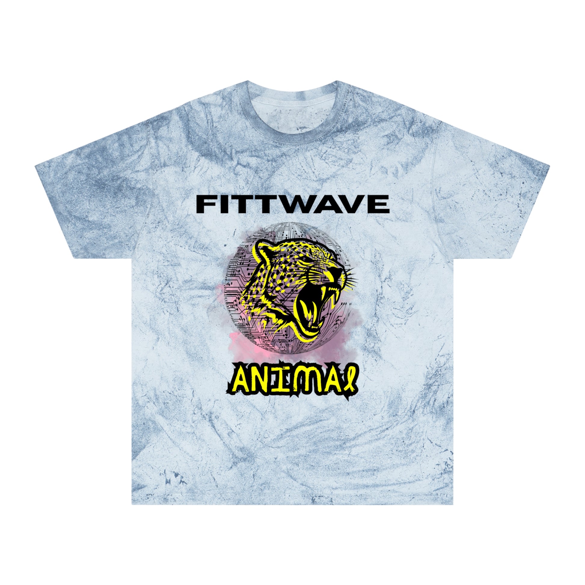 FITTWAVE RAVE ANIMAL | Unisex Color Blast T-Shirt, Casual Wear, RAVE Fashion, Graphic T-Shirt, Street Style