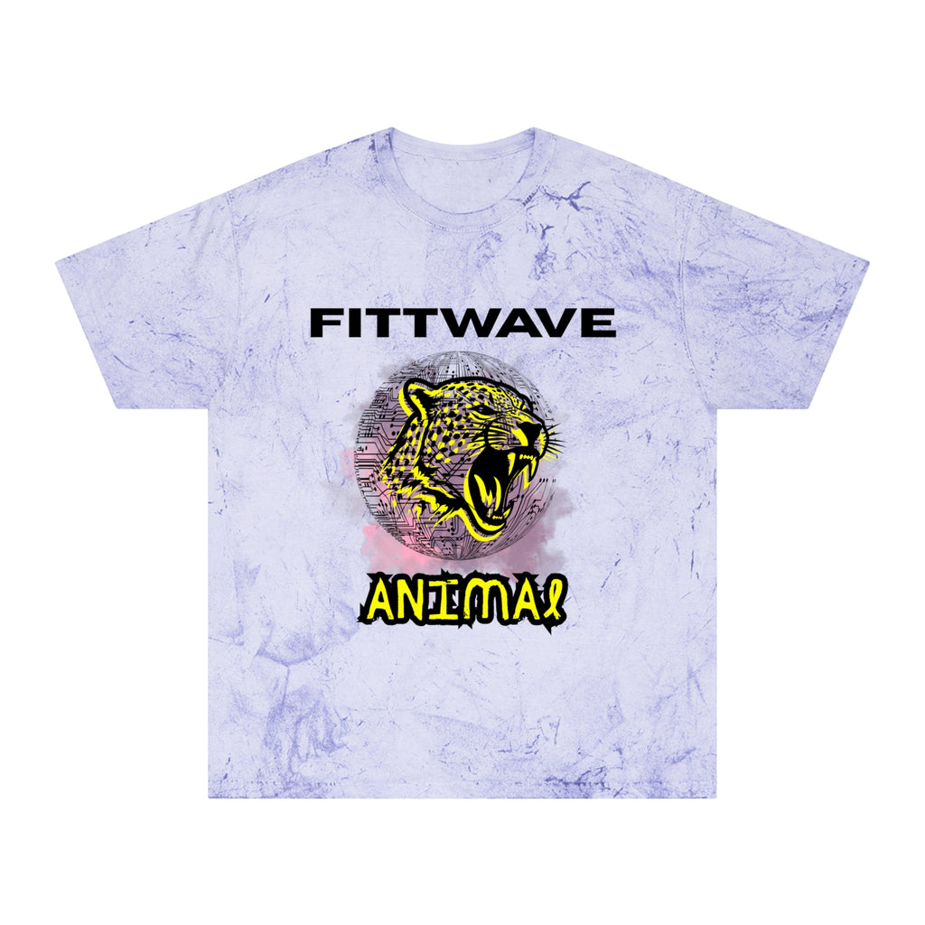 FITTWAVE RAVE ANIMAL | Unisex Color Blast T-Shirt, Casual Wear, RAVE Fashion, Graphic T-Shirt, Street Style