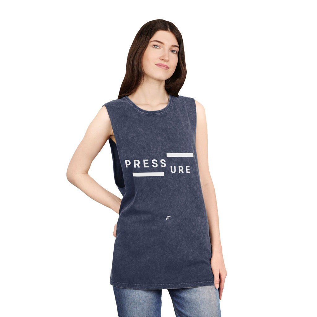 Unisex Fittwave Stonewash Tank Top - Cool Casual Wear, Gift for Fitness Enthusiasts, Stylish Summer Top, Perfect for Relaxing & Travel