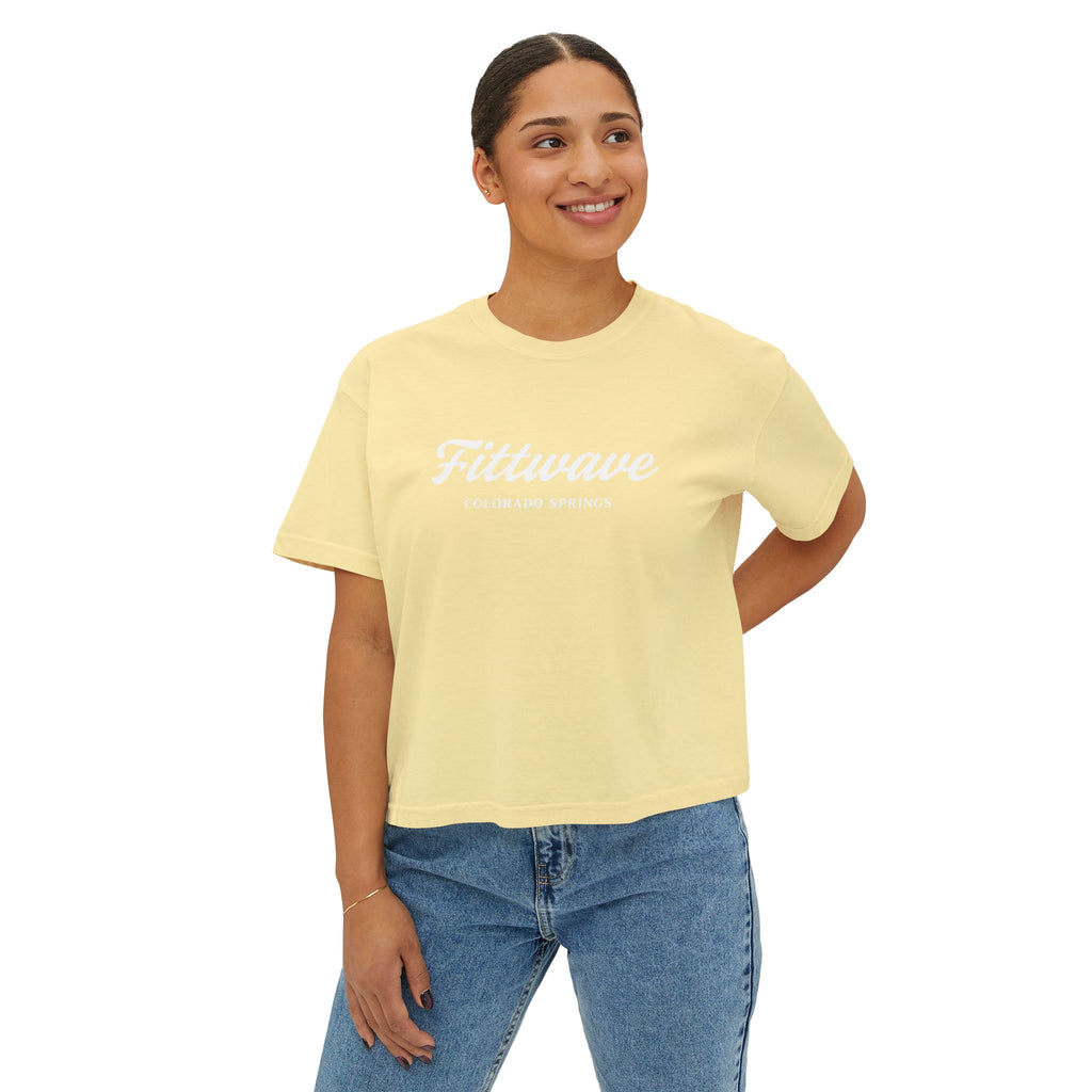 Colorado Springs Fittwave Women's Boxy Tee — Women's Cropped T-Shirt