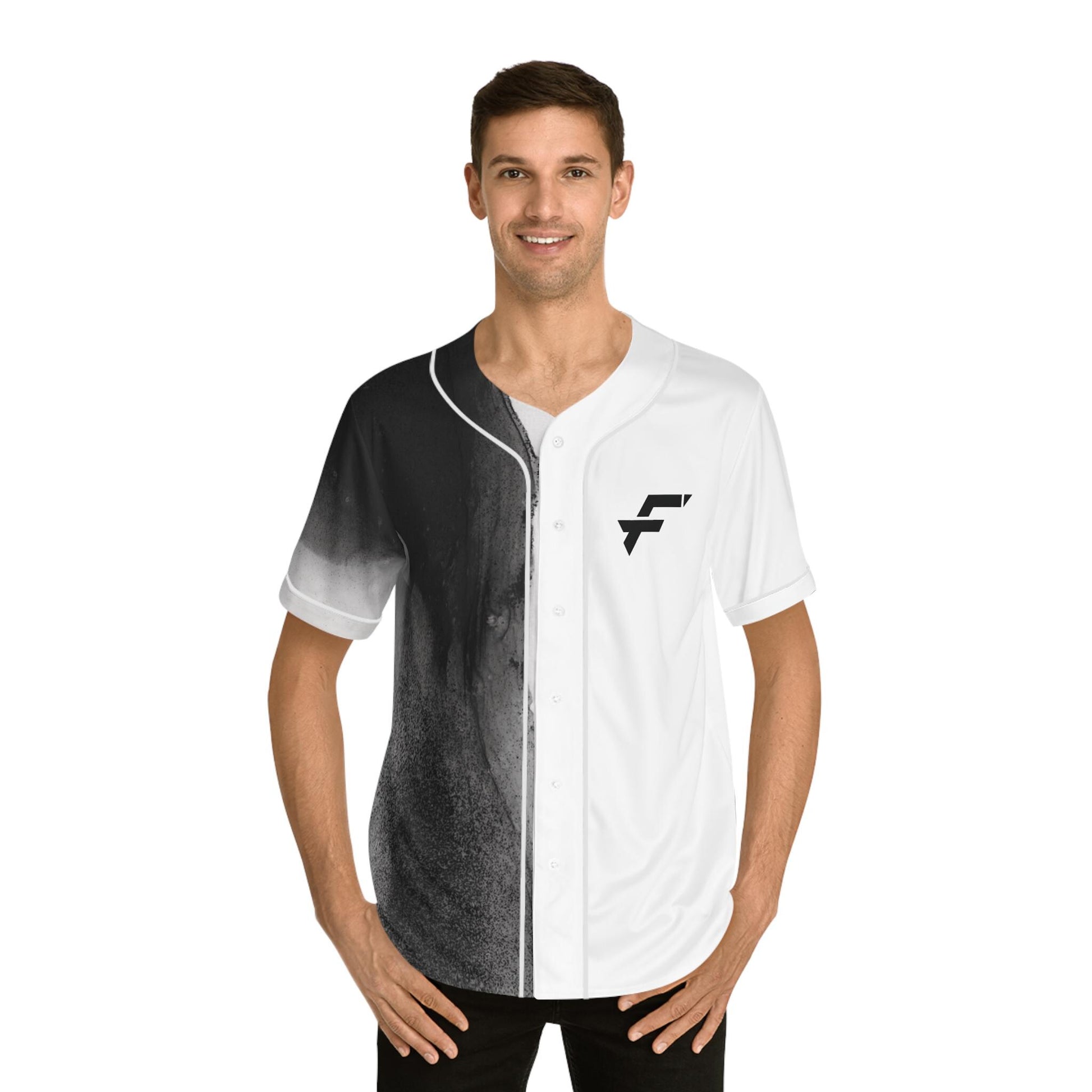 Fittwave Black and White Smoke Fitness Jersey