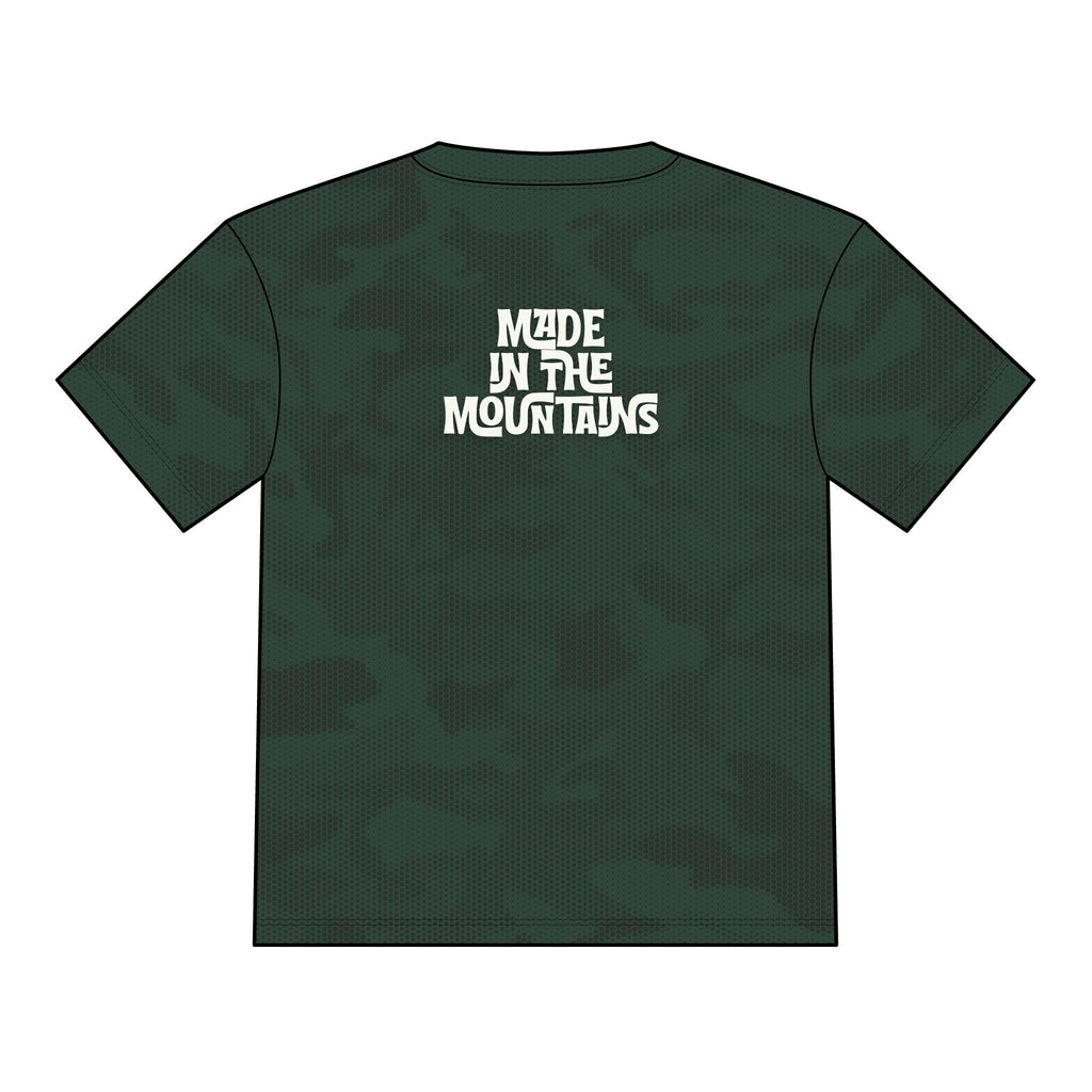 "Made in the Mountains" Graphic Jersey and Shirt- Colorado Camo Fitness, CYCLING, AND MOUNTAIN BIKING JERSEY T-shirt