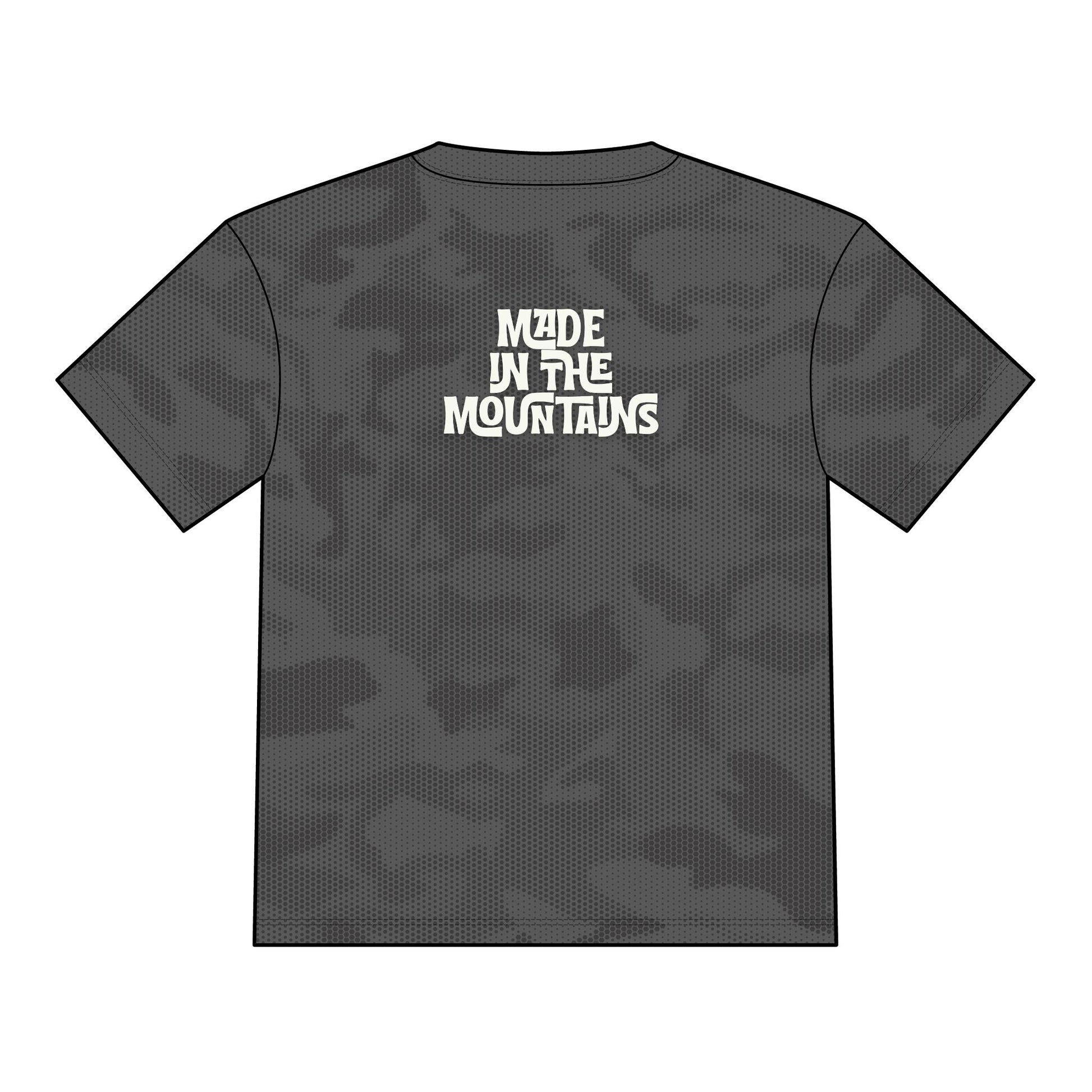 "Made in the Mountains" Graphic Jersey and Shirt- Colorado Camo Fitness, CYCLING, AND MOUNTAIN BIKING JERSEY T-shirt
