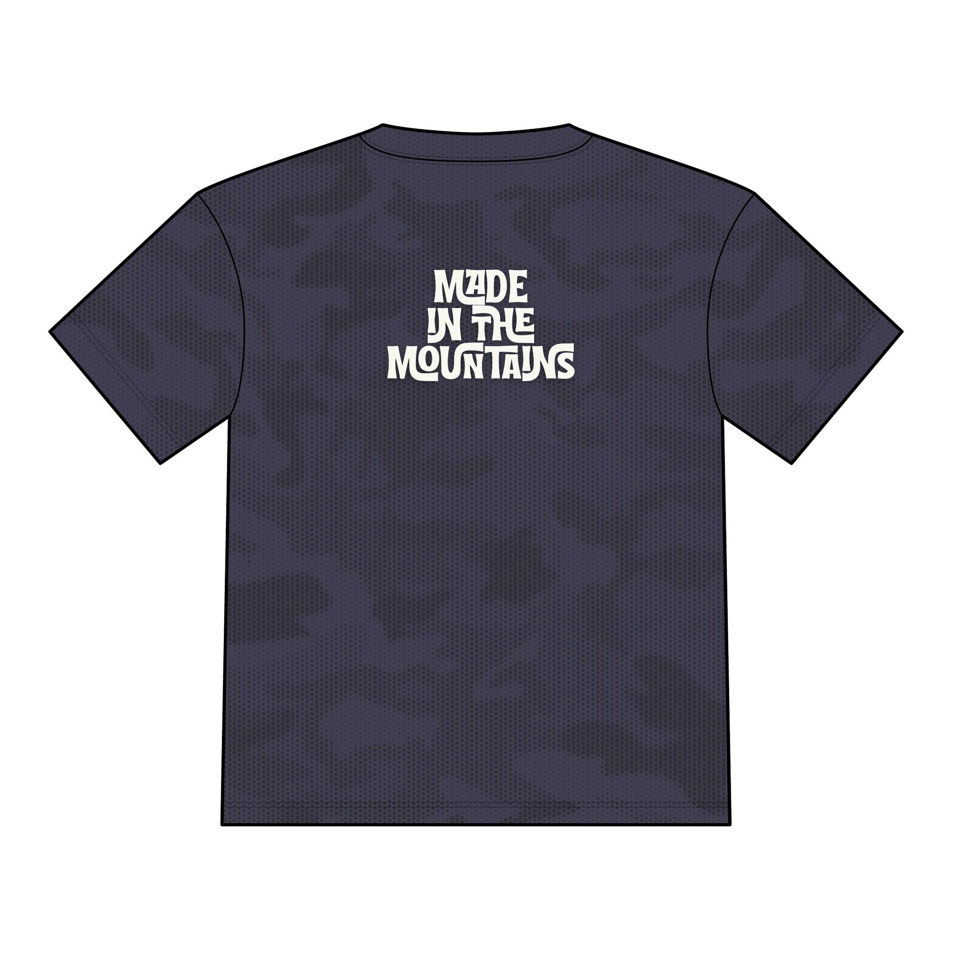 "Made in the Mountains" Graphic Jersey and Shirt- Colorado Camo Fitness, CYCLING, AND MOUNTAIN BIKING JERSEY T-shirt