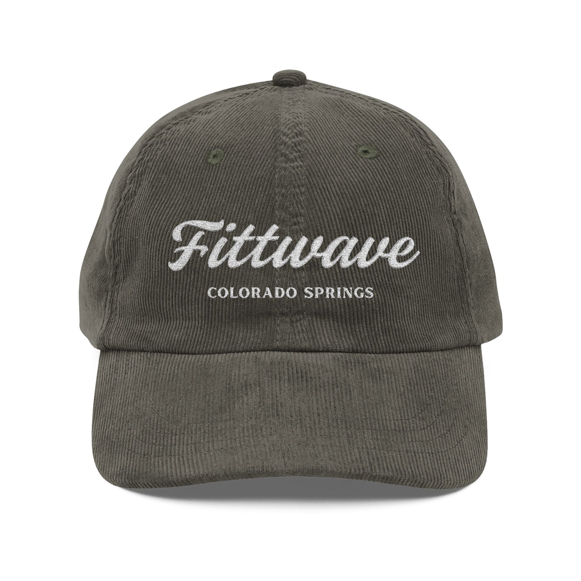 Fittwave Official - Vintage Corduroy Embroidered Cap – 'Fittwave Colorado Springs' Hat