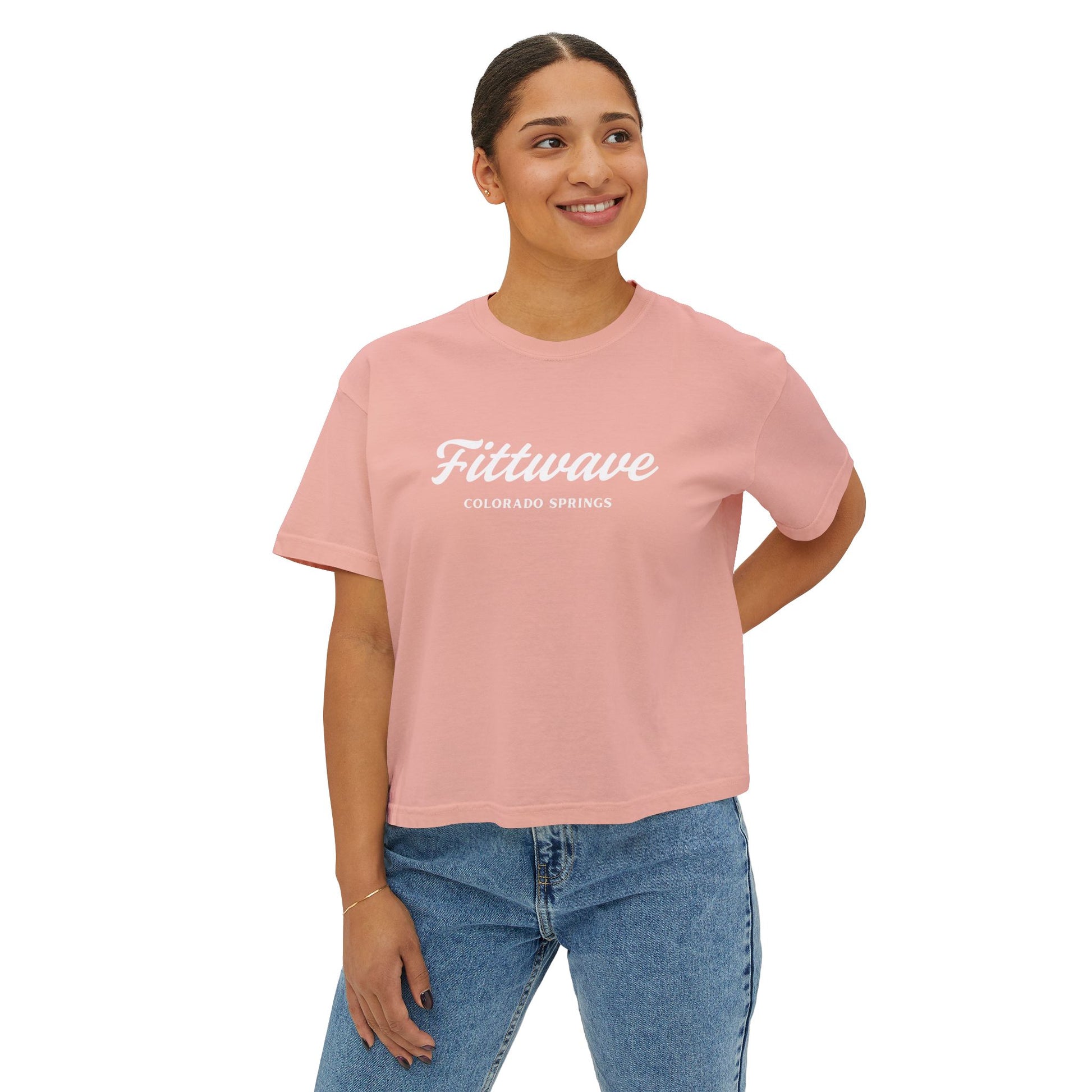 Colorado Springs Fittwave Women's Boxy Tee — Women's Cropped T-Shirt