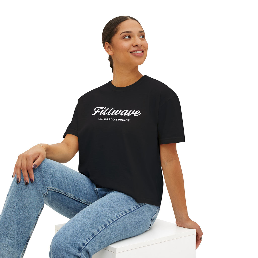 Colorado Springs Fittwave Women's Boxy Tee — Women's Cropped T-Shirt