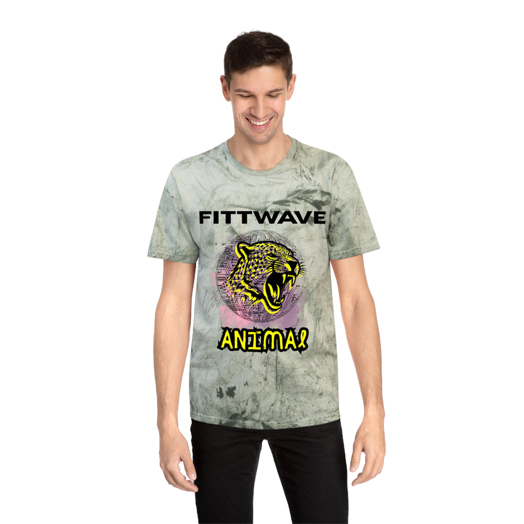 FITTWAVE RAVE ANIMAL | Unisex Color Blast T-Shirt, Casual Wear, RAVE Fashion, Graphic T-Shirt, Street Style