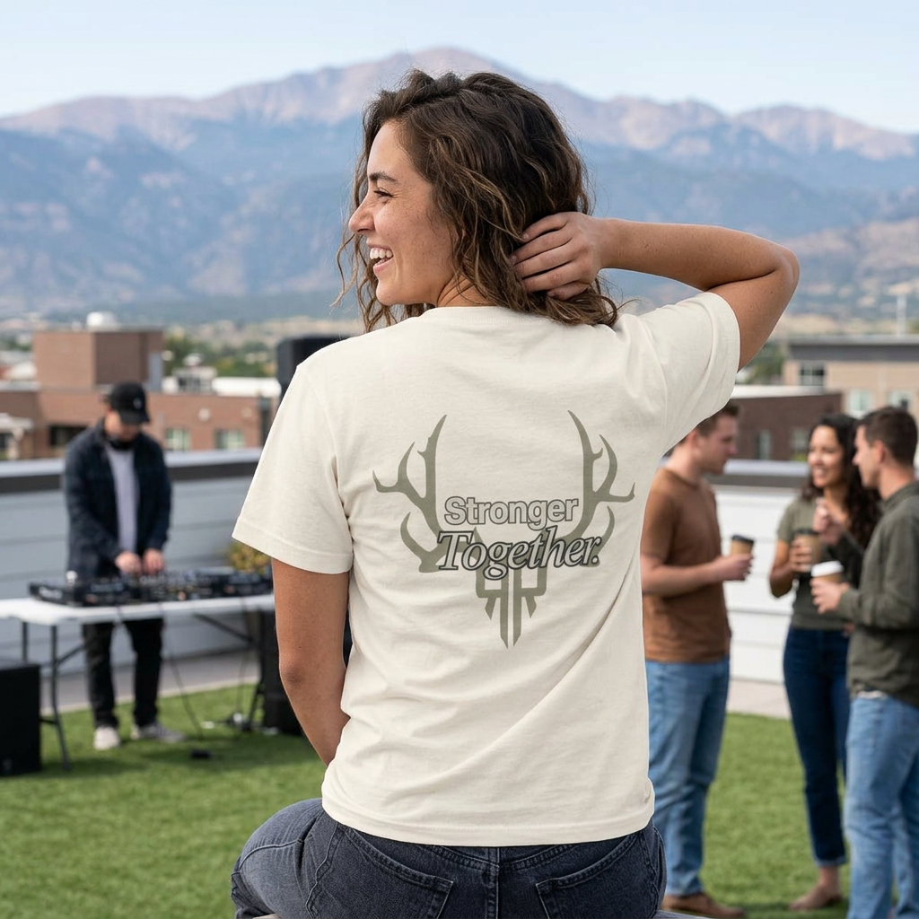 Stronger Together. Ranch and Rifle and FITTWAVE Collab. Oversized T-shirt
