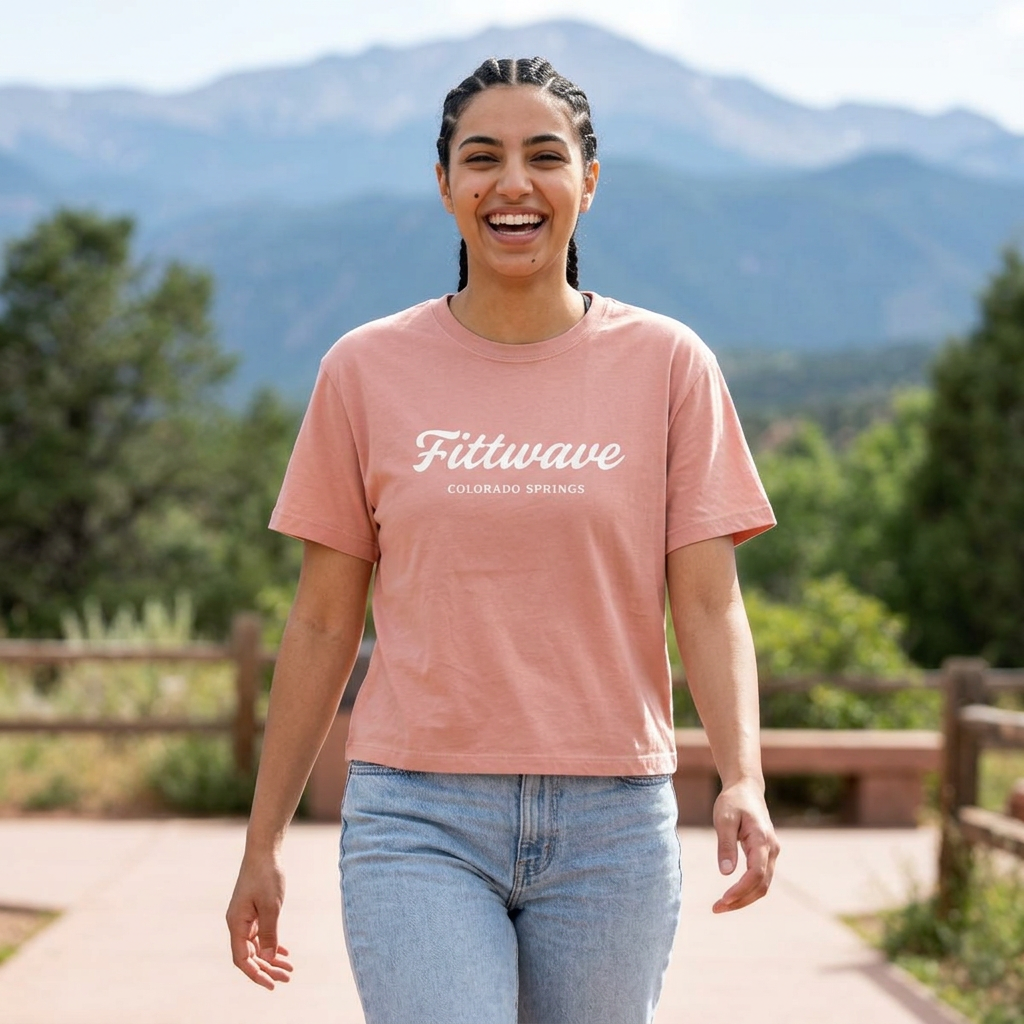 Colorado Springs Fittwave Women's Boxy Tee — Women's Cropped T-Shirt