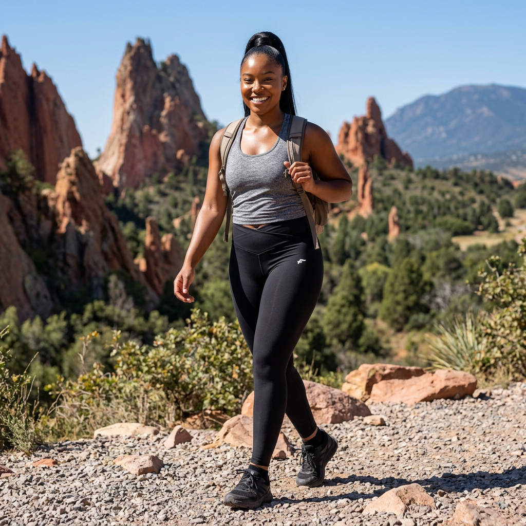 Black V-Waist Luxe Leggings — High-Rise Activewear for Women by FITTWAVE