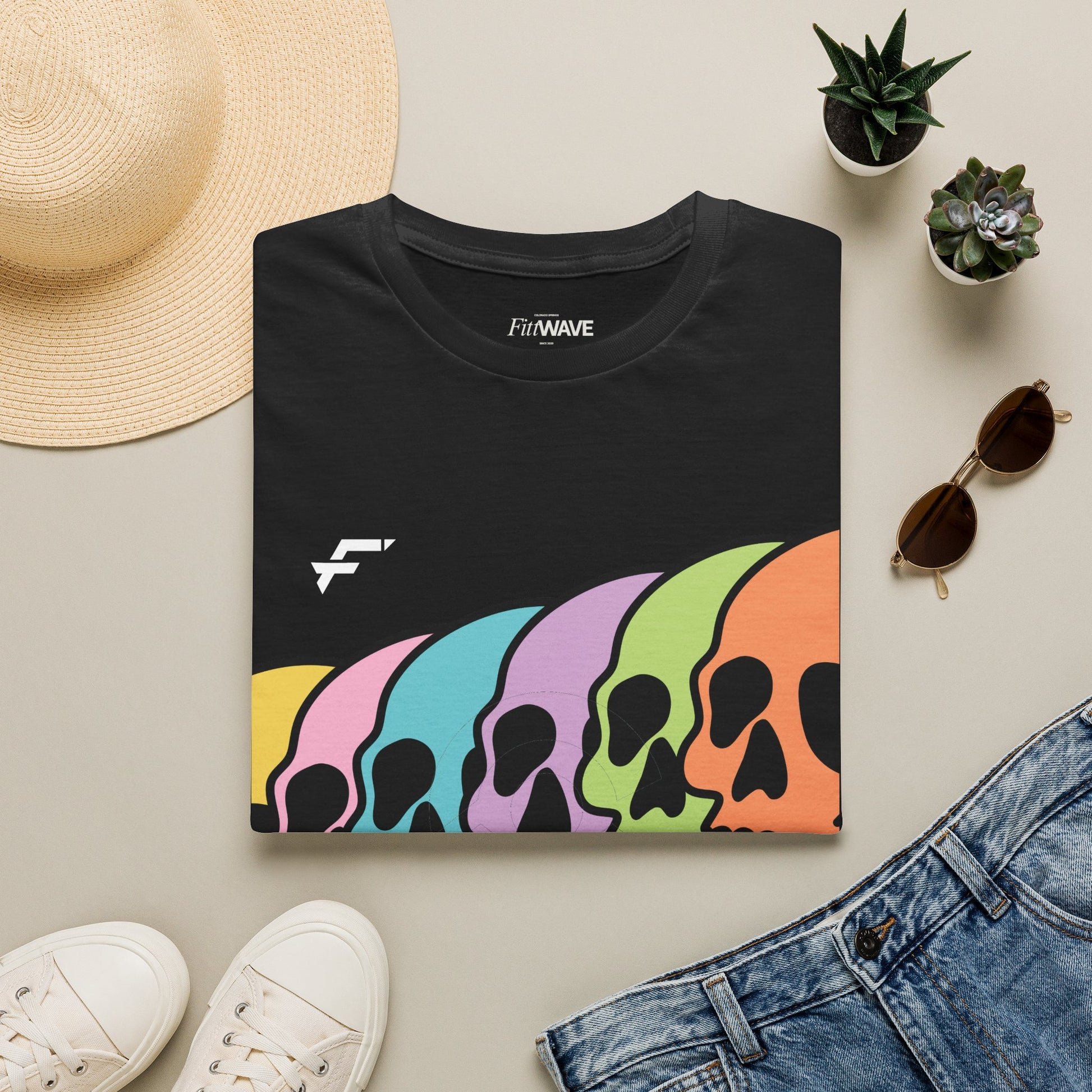 Pride Rainbow Skull T-Shirt. White Skull Tee, Black Skull Tee, and More... Ethically Sourced T-shirt