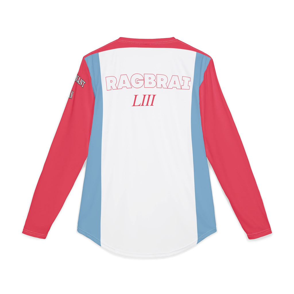 RAGBRAI LIII- Team Lt. DAN- Long Sleeve Lightweight Cycling Jersey Long Sleeve  — "Lt. Dan Cycling Co. Magic Legs" Long Sleeve UV Protection Shirt