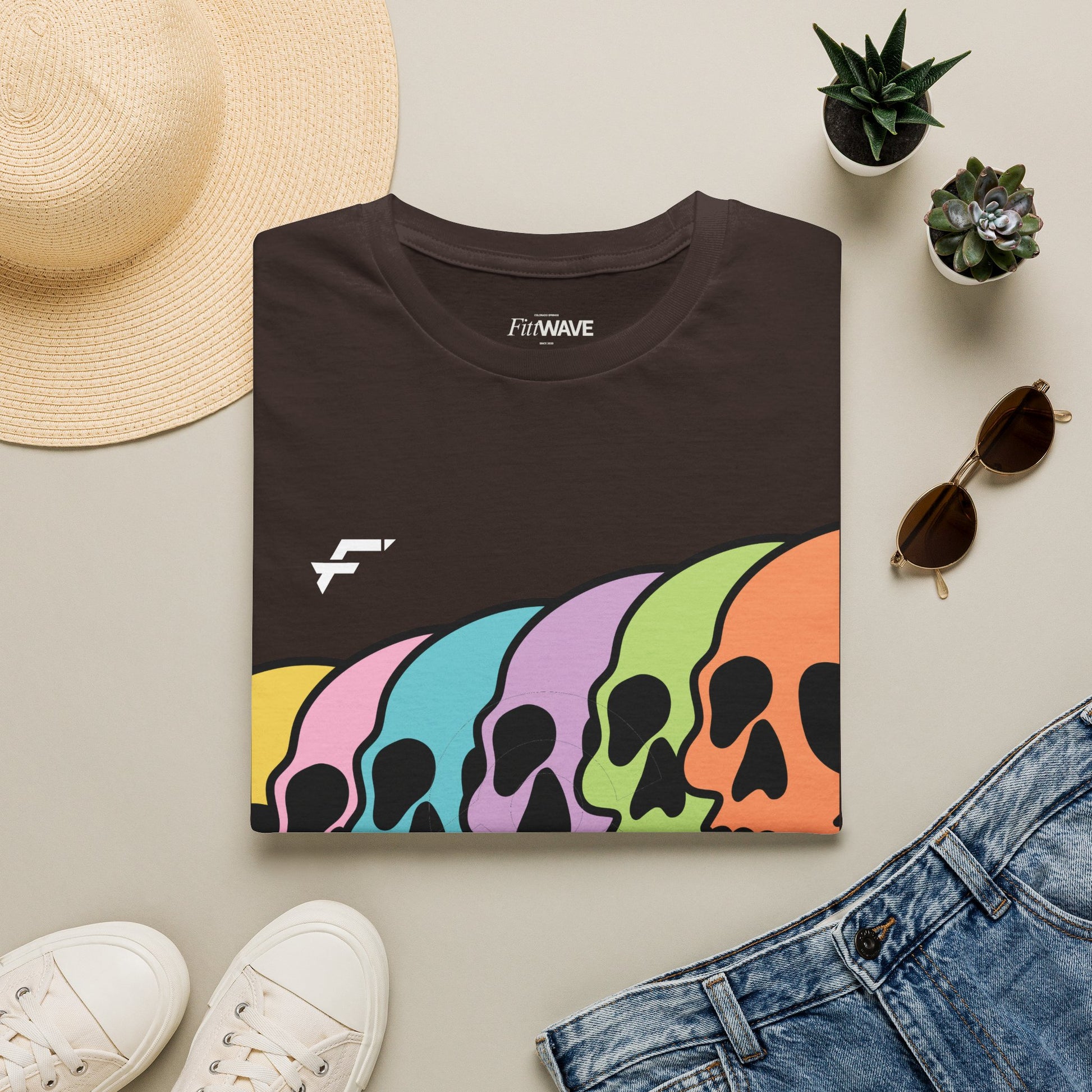 Pride Rainbow Skull T-Shirt. White Skull Tee, Black Skull Tee, and More... Ethically Sourced T-shirt