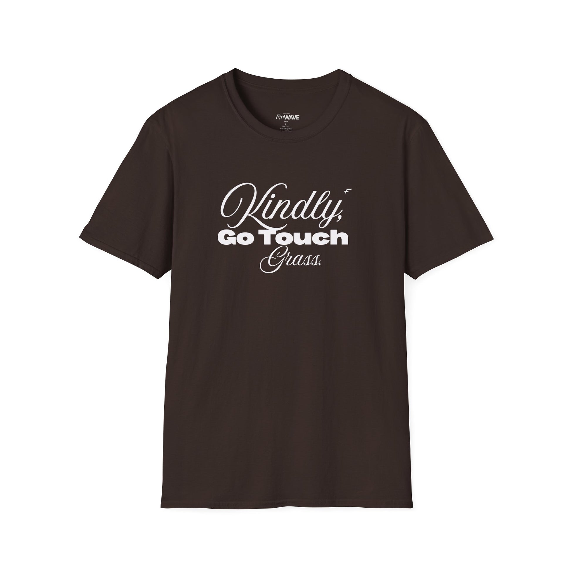 Kindly Go Touch Grass T-Shirt — Funny Relaxation Tee for Him or Her