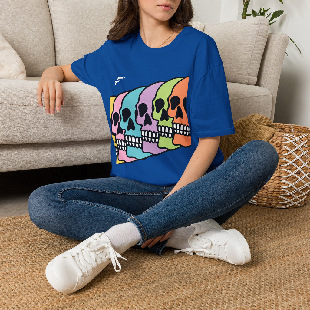 Pride Rainbow Skull T-Shirt. White Skull Tee, Black Skull Tee, and More... Ethically Sourced T-shirt