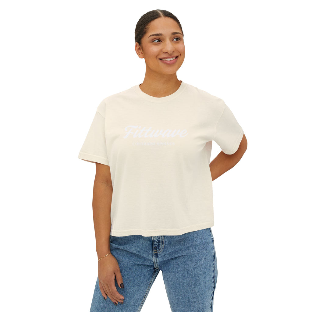 Colorado Springs Fittwave Women's Boxy Tee — Women's Cropped T-Shirt