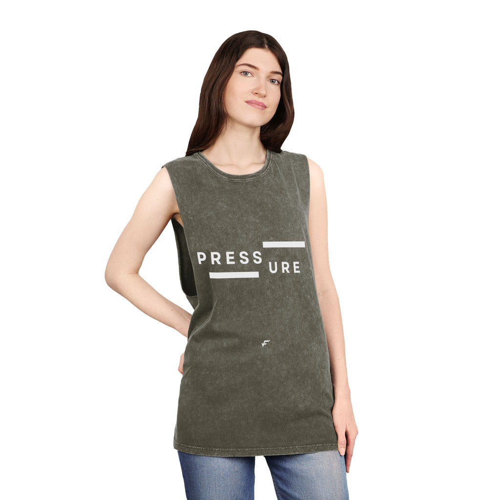Unisex Fittwave Stonewash Tank Top - Cool Casual Wear, Gift for Fitness Enthusiasts, Stylish Summer Top, Perfect for Relaxing & Travel