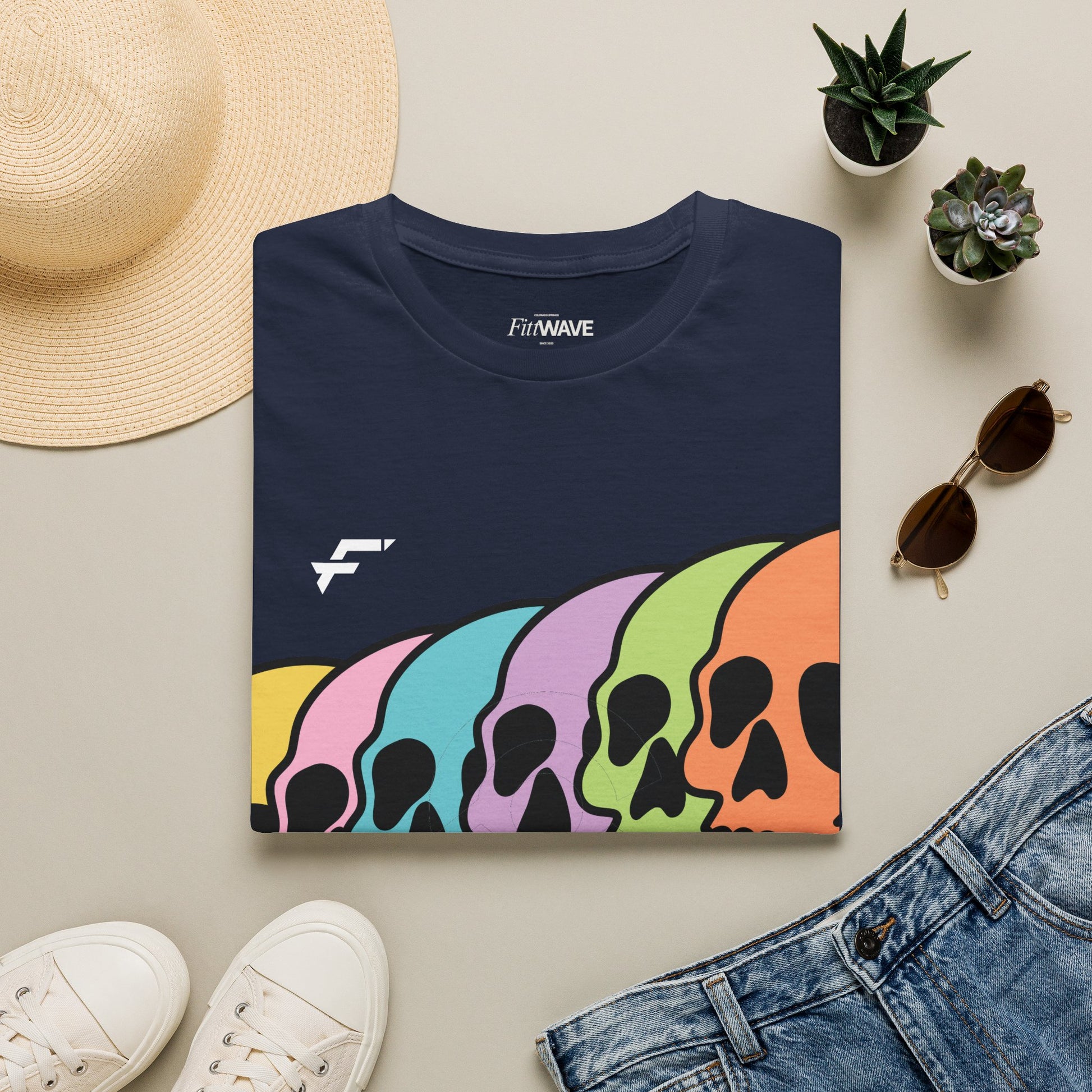 Pride Rainbow Skull T-Shirt. White Skull Tee, Black Skull Tee, and More... Ethically Sourced T-shirt