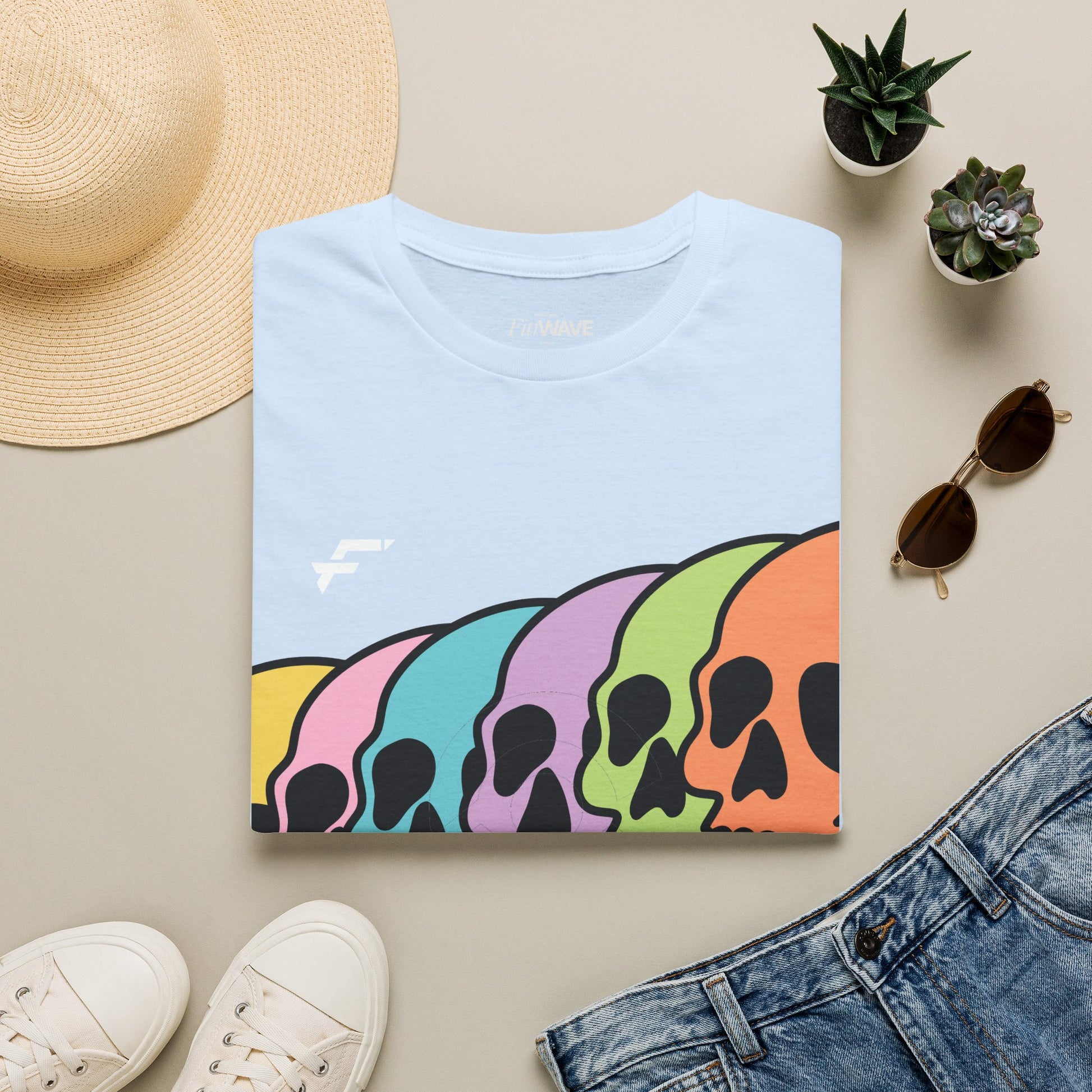 Pride Rainbow Skull T-Shirt. White Skull Tee, Black Skull Tee, and More... Ethically Sourced T-shirt