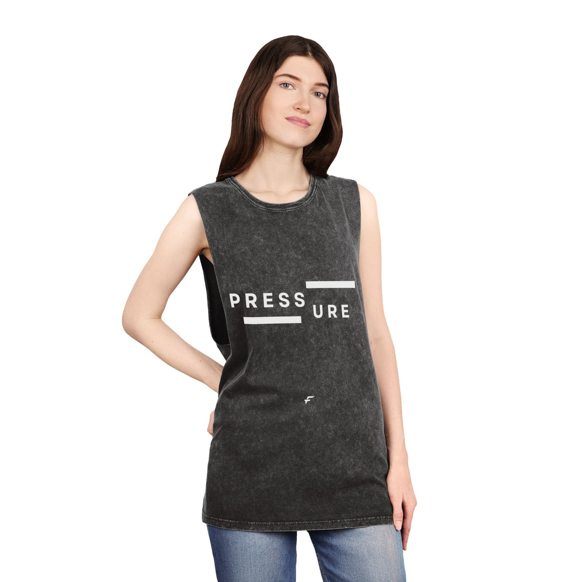 Unisex Fittwave Stonewash Tank Top - Cool Casual Wear, Gift for Fitness Enthusiasts, Stylish Summer Top, Perfect for Relaxing & Travel