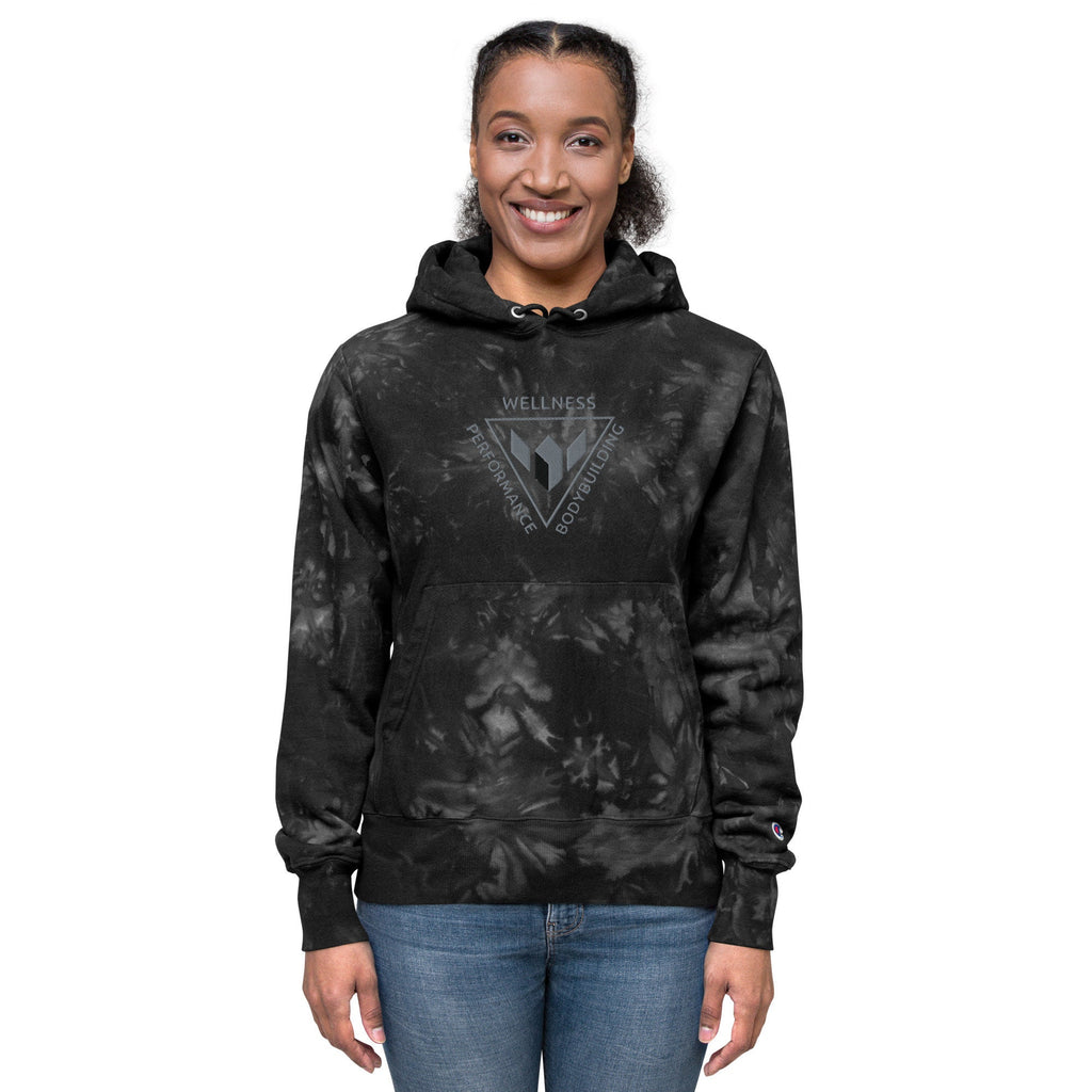Wellness Performance Bodybuilding- Unisex Gym Essential's Champion Workout tie-dye hoodie.