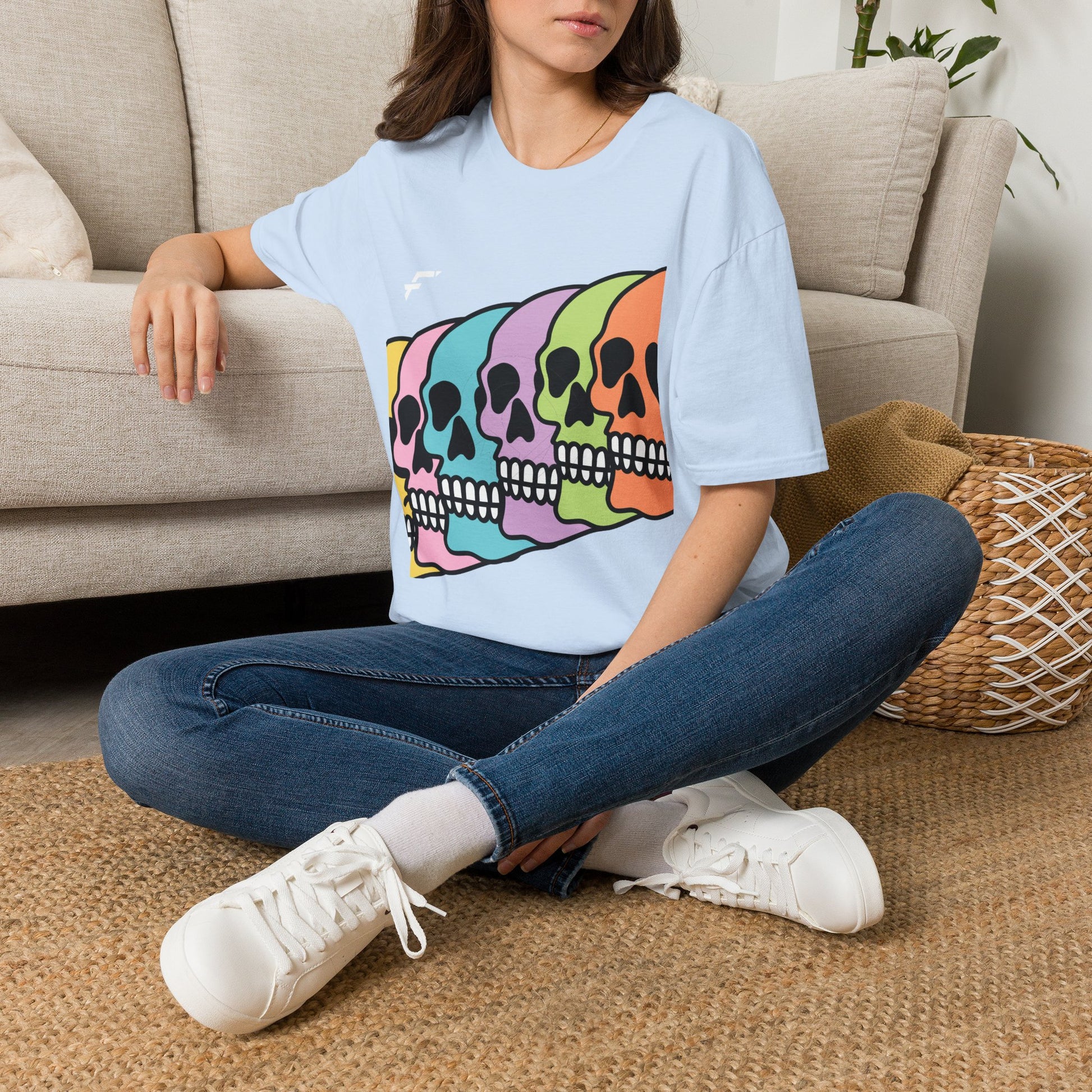 Pride Rainbow Skull T-Shirt. White Skull Tee, Black Skull Tee, and More... Ethically Sourced T-shirt