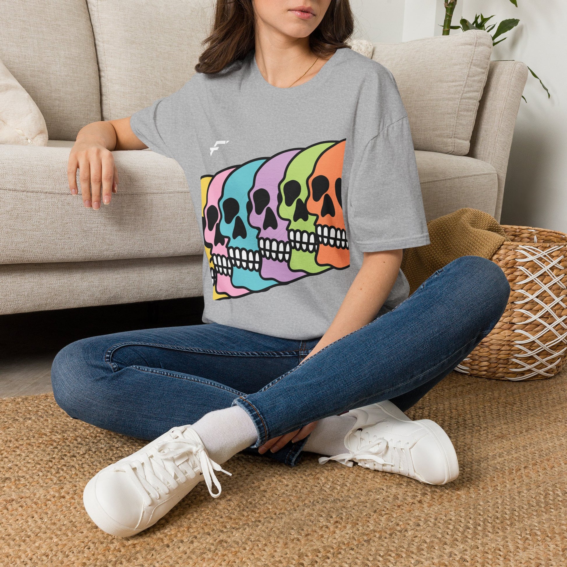 Pride Rainbow Skull T-Shirt. White Skull Tee, Black Skull Tee, and More... Ethically Sourced T-shirt