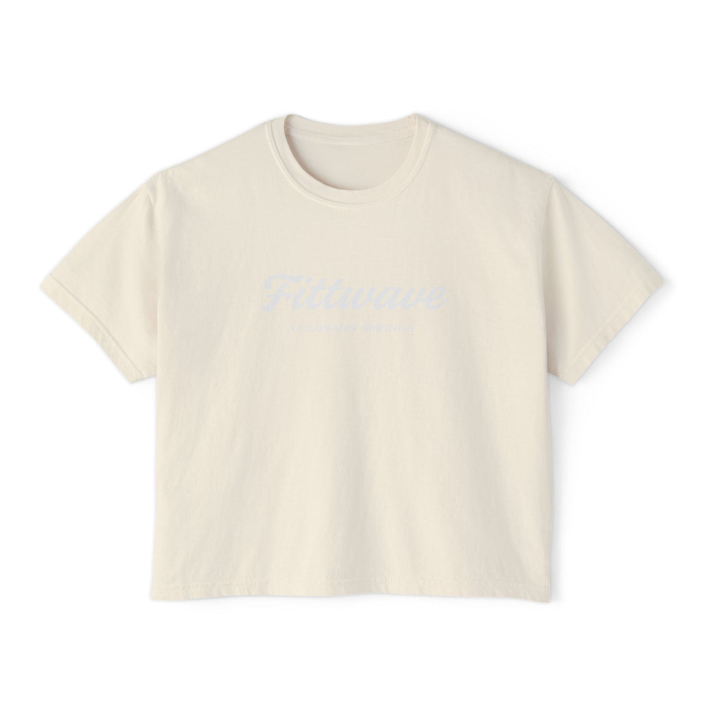 Colorado Springs Fittwave Women's Boxy Tee — Women's Cropped T-Shirt