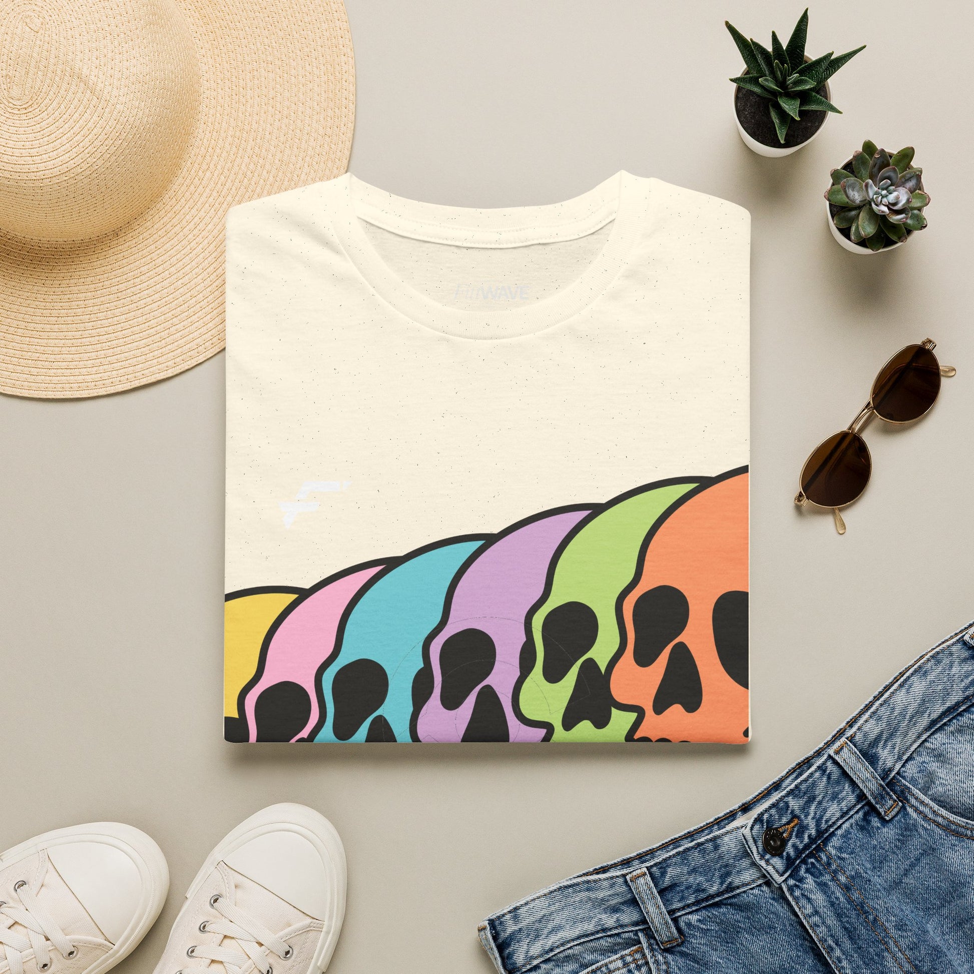 Pride Rainbow Skull T-Shirt. White Skull Tee, Black Skull Tee, and More... Ethically Sourced T-shirt