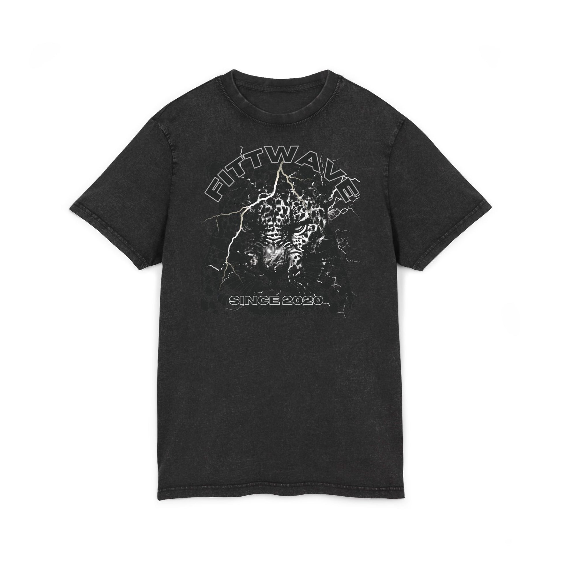 Fittwave- Rock Inspired Acid Washed Graphic Tee, Vintage Style Acid Washed Shirt, For Workouts, Unisex Fashion Shirt, Summer Streetwear