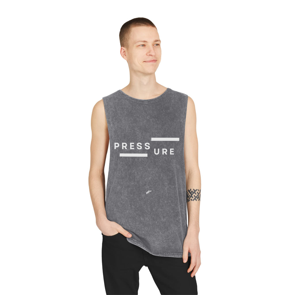 Unisex Fittwave Stonewash Tank Top - Cool Casual Wear, Gift for Fitness Enthusiasts, Stylish Summer Top, Perfect for Relaxing & Travel