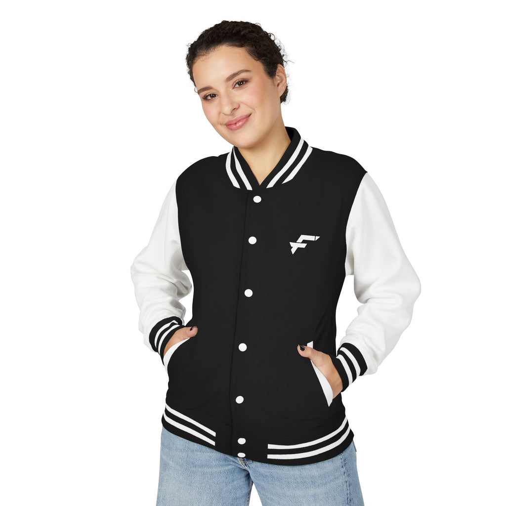 FITTWAVE- Varsity Letterman Jacket- Custom- Unisex Heavyweight Letterman Jacket - Stylish Sportswear for Casual Outings, Team Spirit