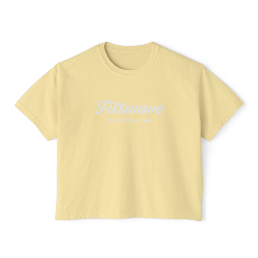 Colorado Springs Fittwave Women's Boxy Tee — Women's Cropped T-Shirt